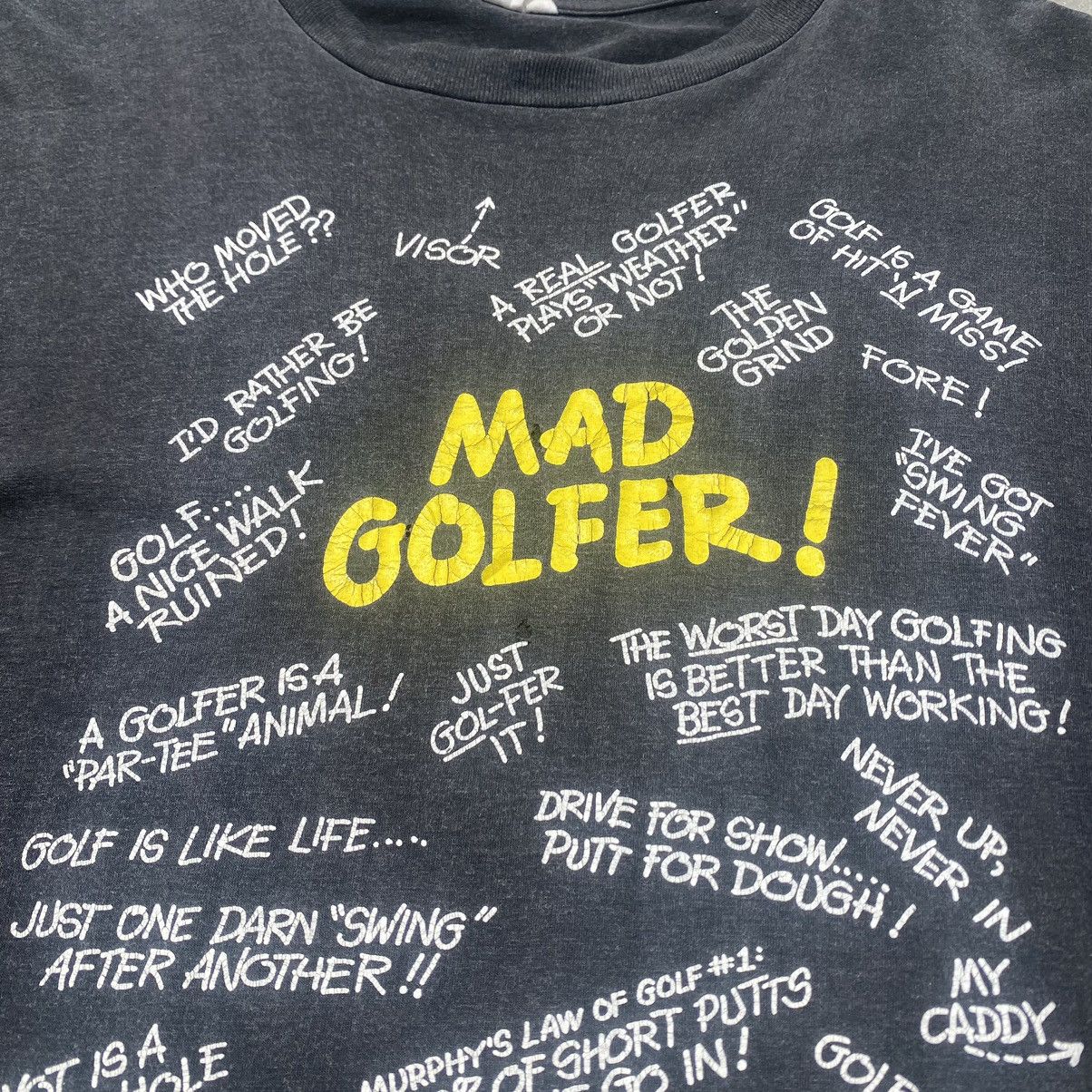 Vintage 90s Mad Golfer distressed tee B022 Size US M / EU 48-50 / 2 - 3 Thumbnail