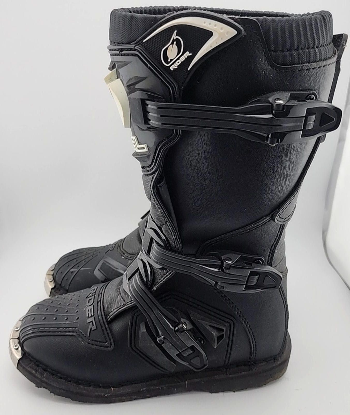 O'Neill MX Rider Motorcycle Motocross Youth Sz 5 Black Steel Toe Size ONE SIZE - 4 Thumbnail