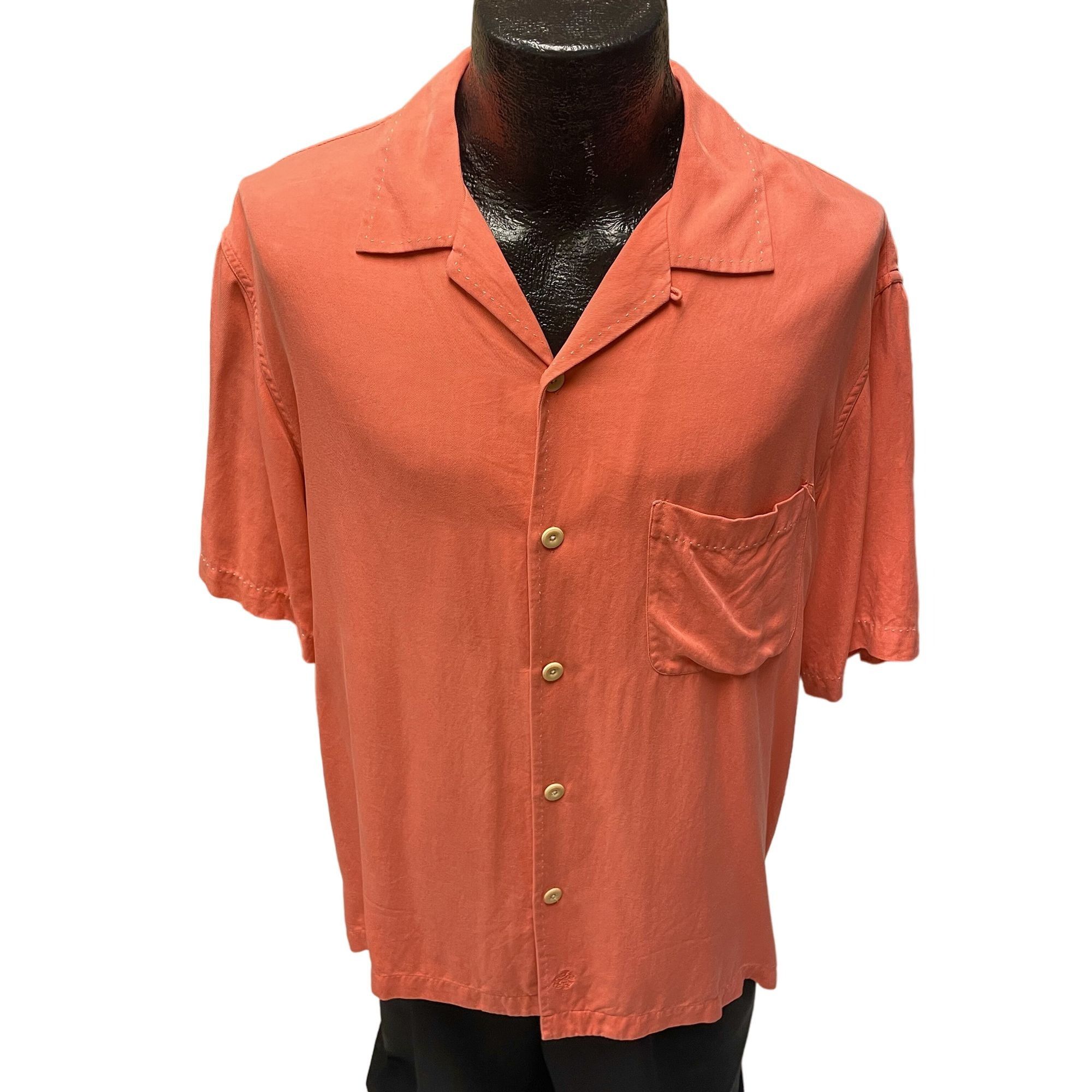 Nat Nast Vtg Nat Nast Pink PAPAYA Hawaiian Island 100% SILK Shirt Size US M / EU 48-50 / 2 - 1 Thumbnail