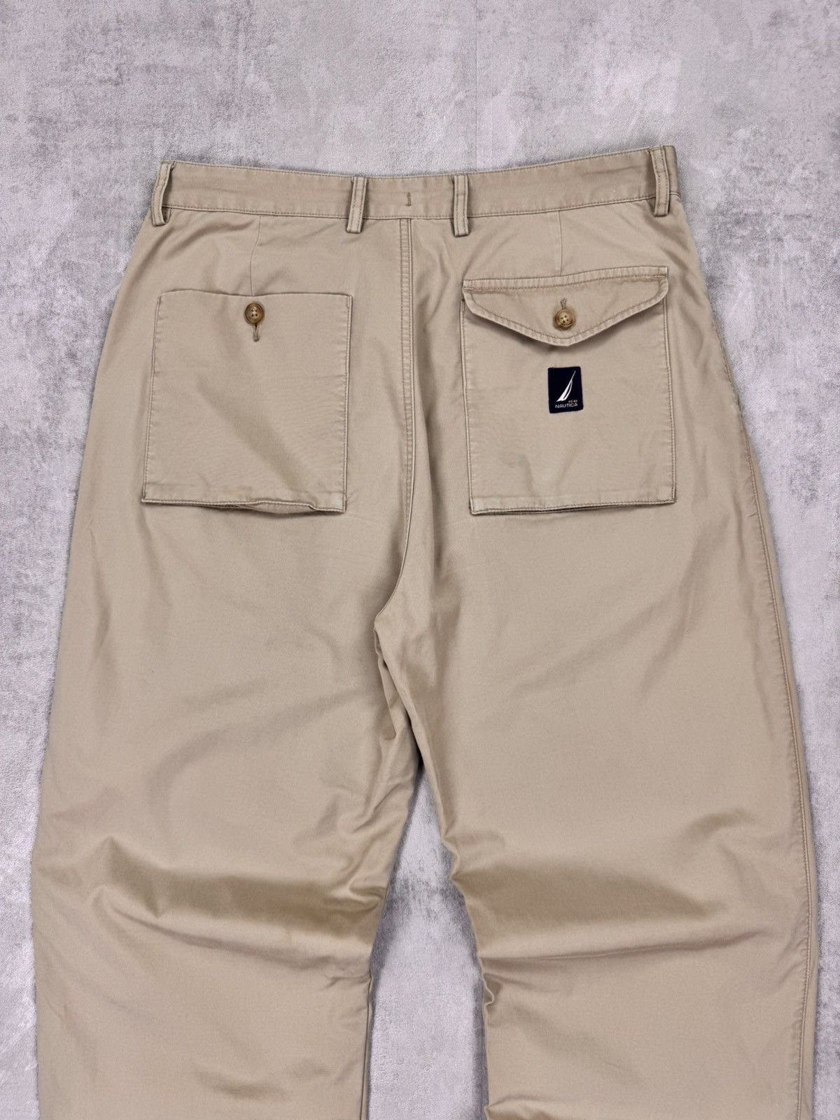 Nautica Nautica Mens chino beige pants Vintage size 32x34 Size US 32 / EU 48 - 4 Thumbnail