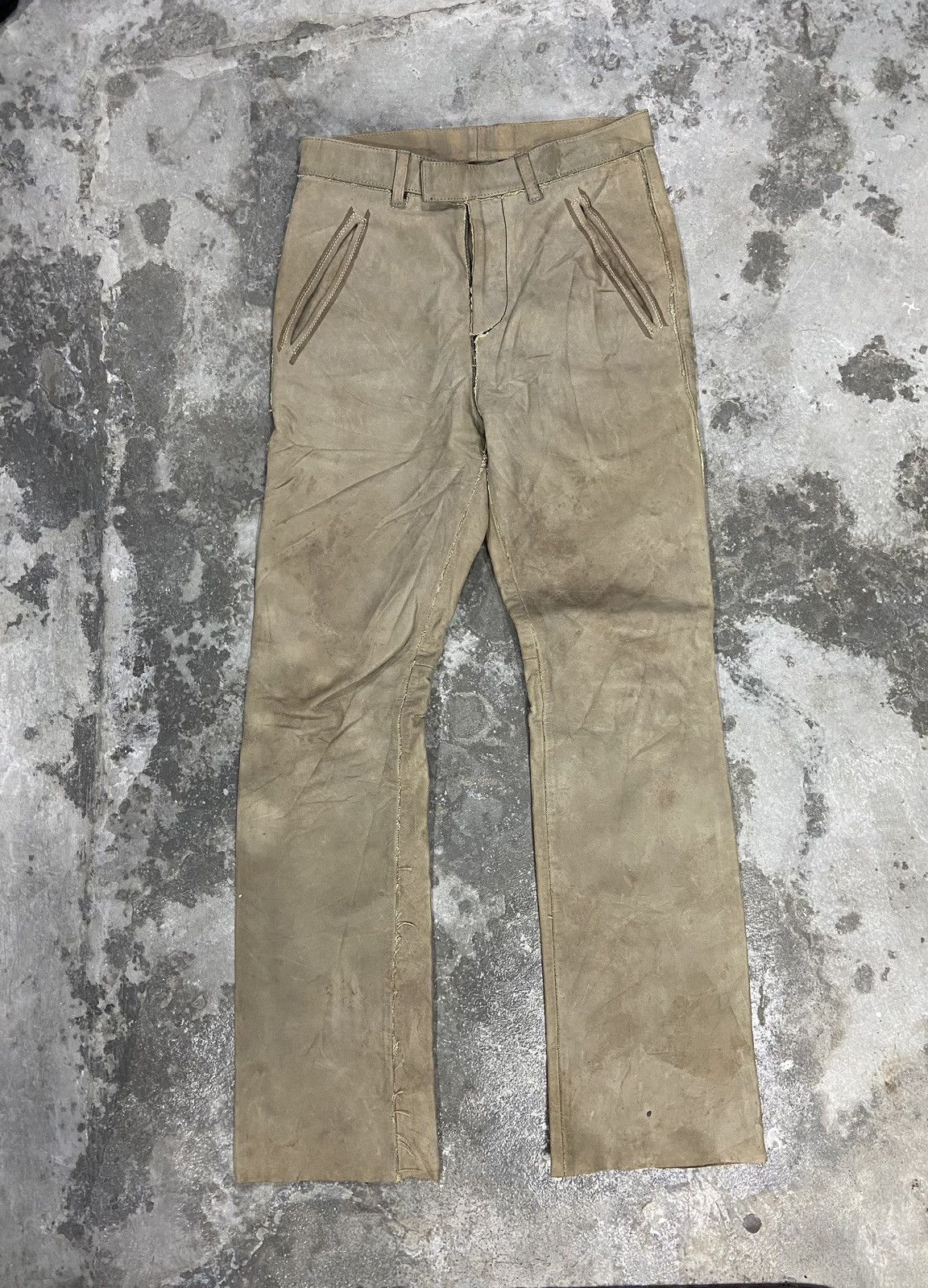 RIPVANWINKLE Ripvanwinkle steer leather bikers pants Size US 32 / EU 48 - 1 Thumbnail