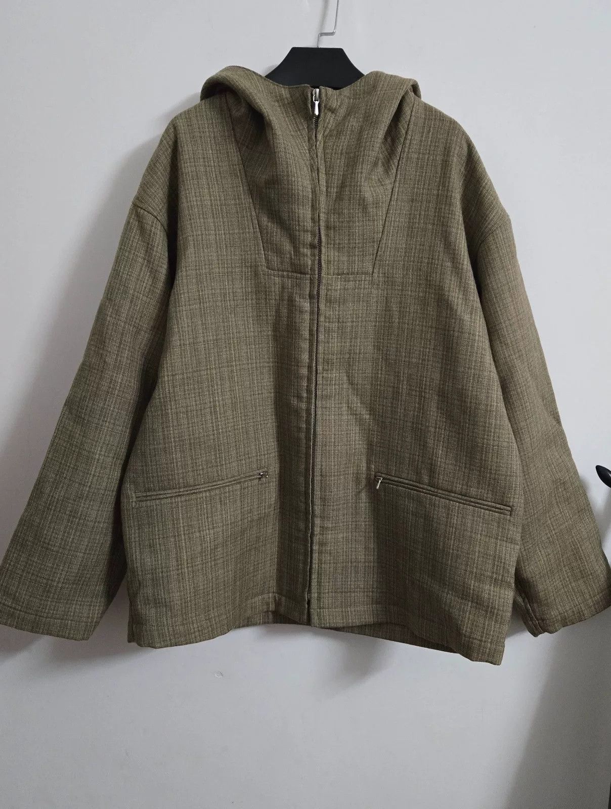 Auralee Auralee Beige Wool Zip Hoodie Jacket Size US L / EU 52-54 / 3 - 1 Thumbnail