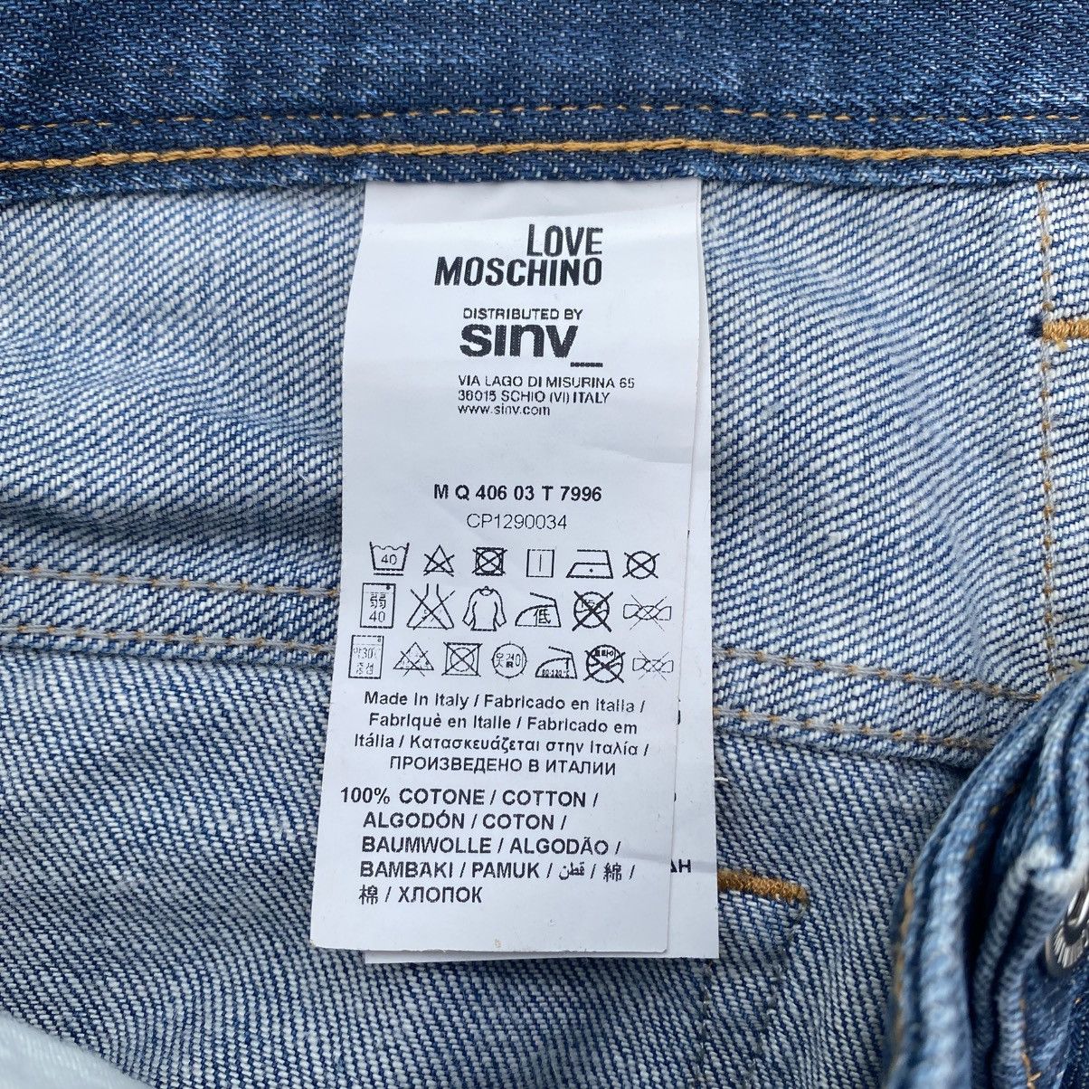 Moschino LOVE MOSCHINO Peace Paint Stamp Jeans Size US 35 - 13 Thumbnail