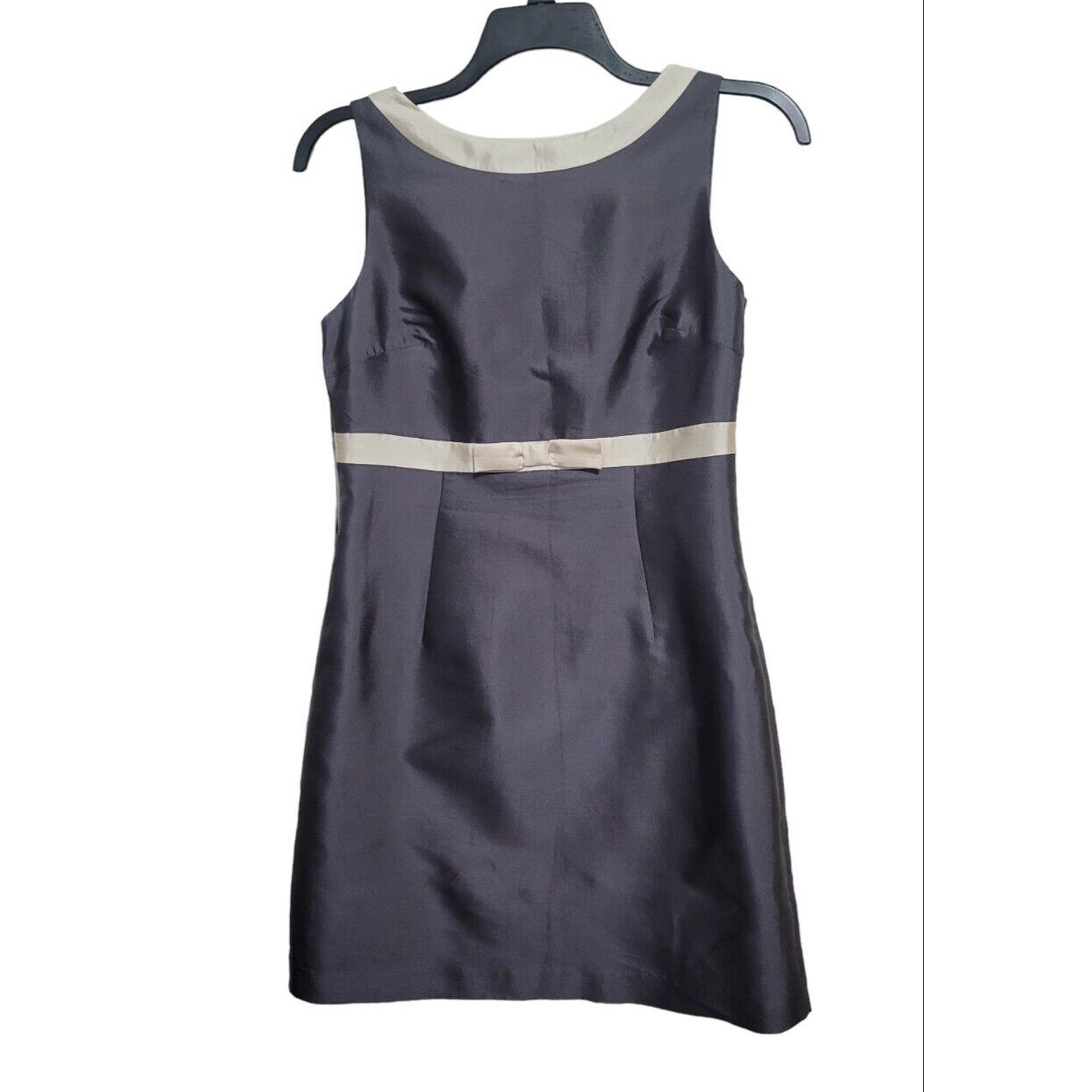 FENN WRIGHT MANSON Women Silk Cotton Dress Gray Size 12