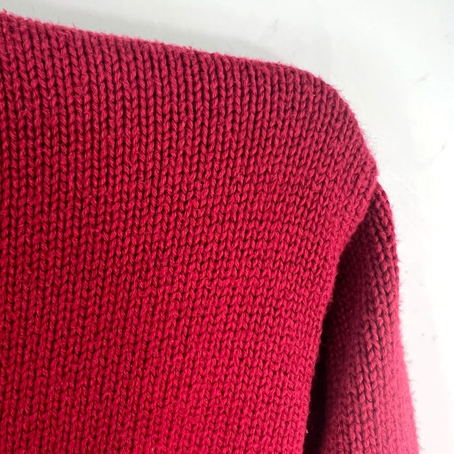 Vintage L.L. Bean Mens 2XL Red V Neck Cotton Pull Over Sweater Size Size US XXL / EU 58 / 5 - 3 Thumbnail