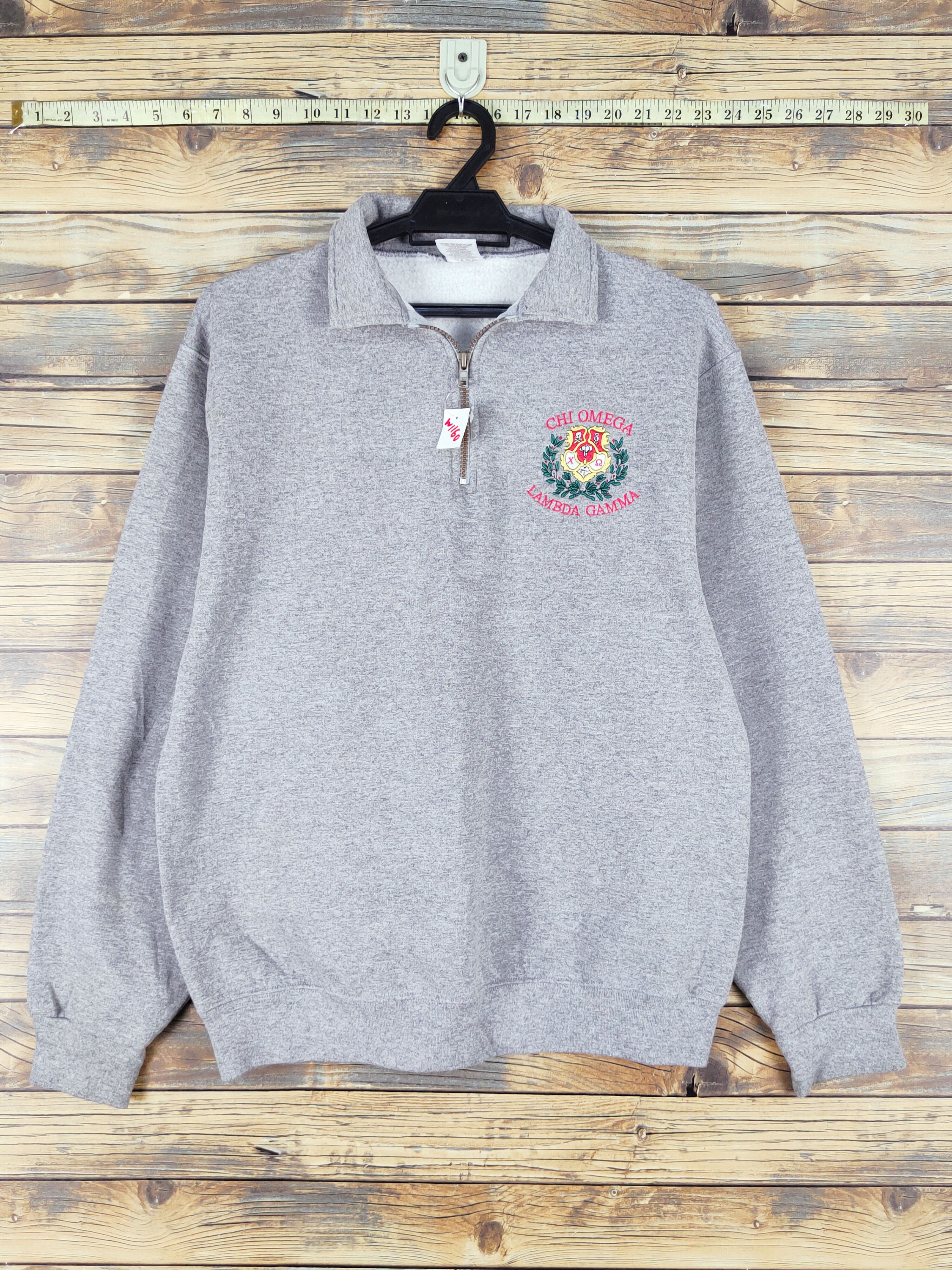 Vintage Chi Omega Lambda Gamma university virginia Sweatshirt #W1160 Size US M / EU 48-50 / 2 - 1 Thumbnail