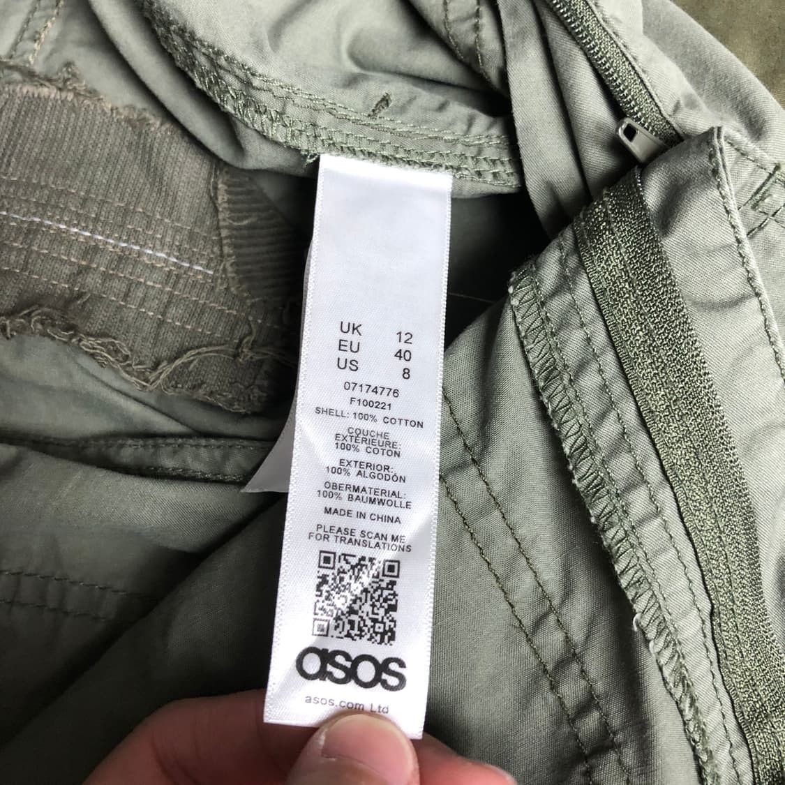 Asos asos cargo bondage pants khaki Size US 33 - 3 Thumbnail