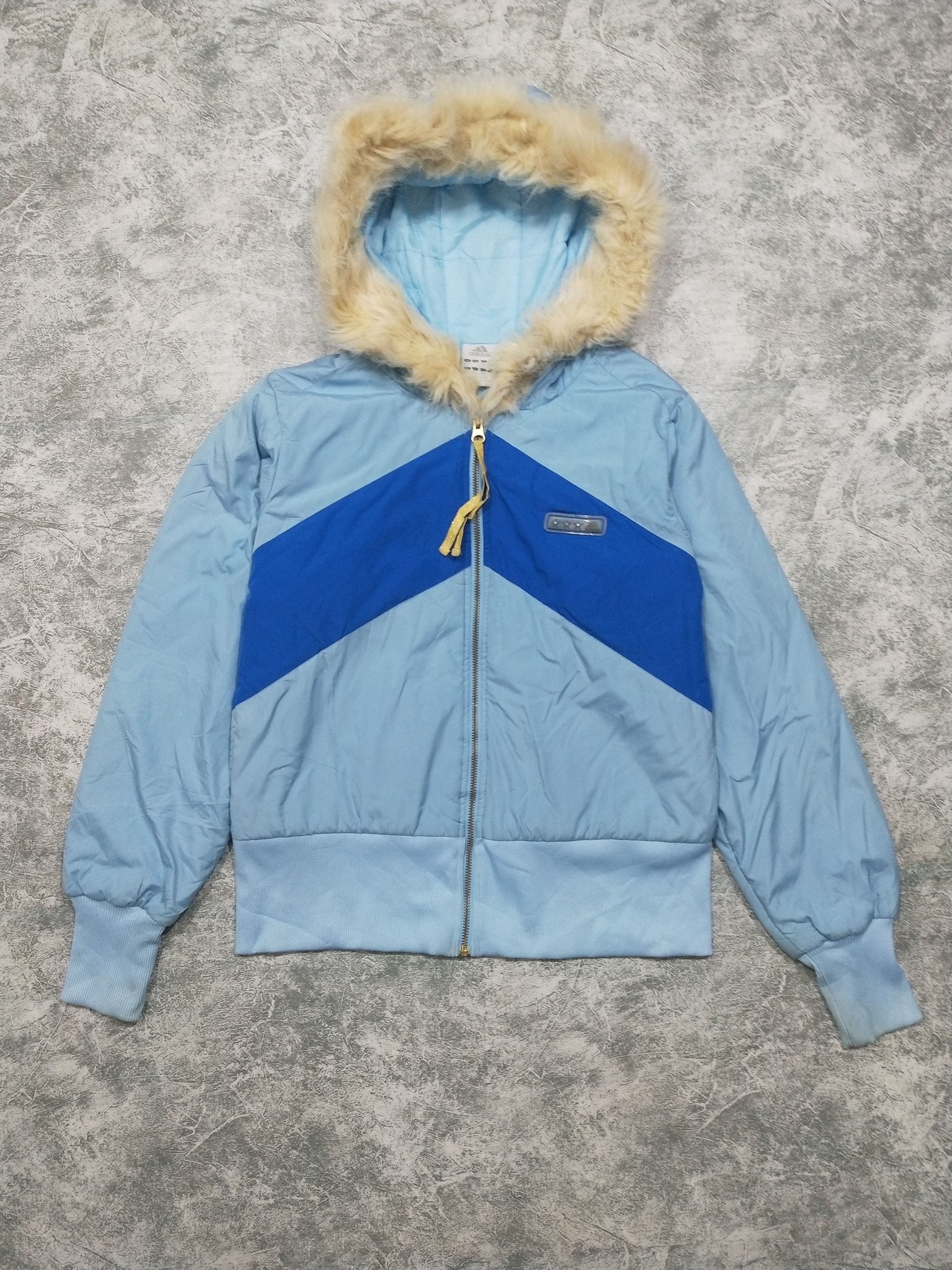 Adidas Y2k Adidas Puffer Fur Hoodie Size US S / EU 44-46 / 1 - 1 Thumbnail