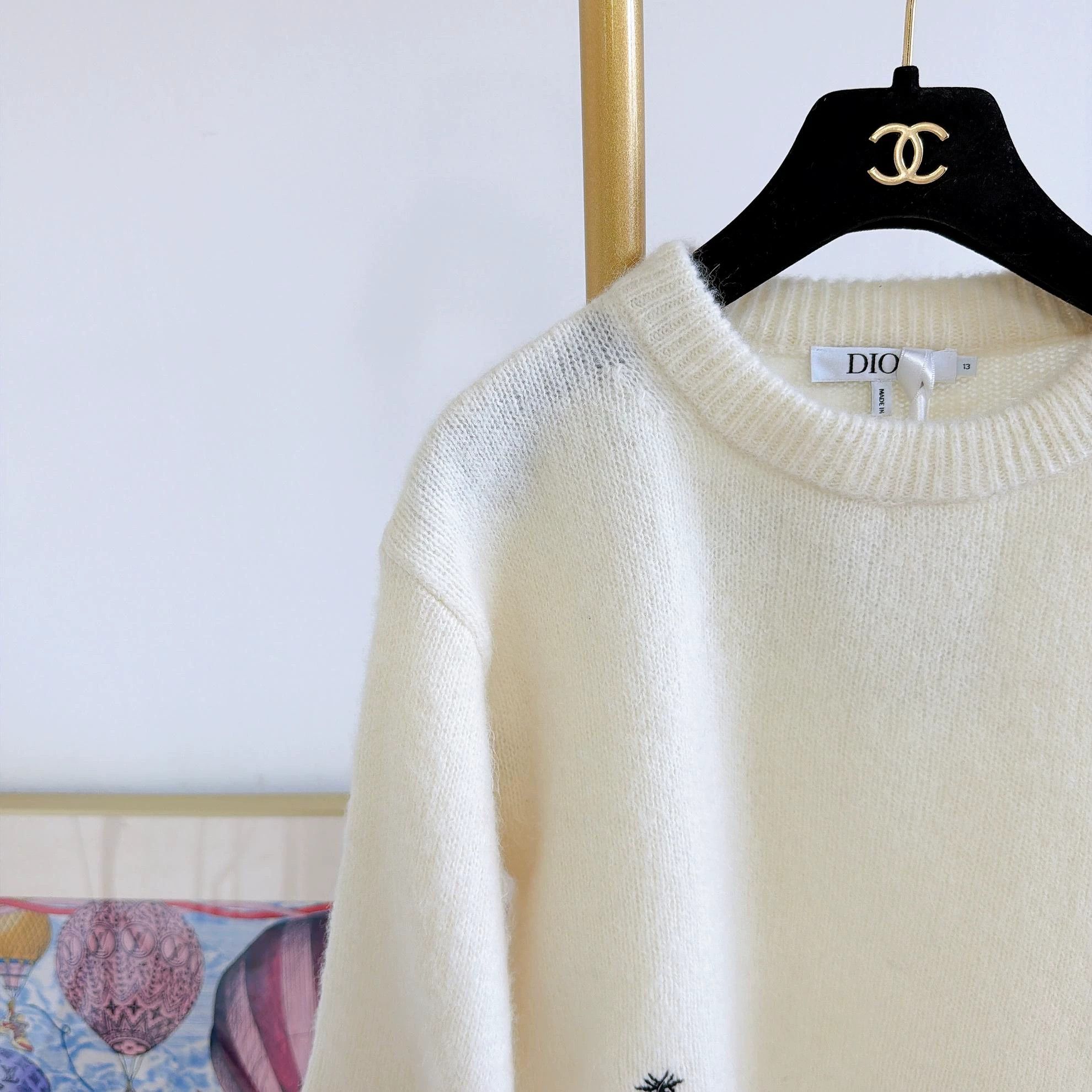 Dior Christian Dior Beige Knit Pullover 13 Size XS / US 0-2 / IT 36-38 - 3 Thumbnail