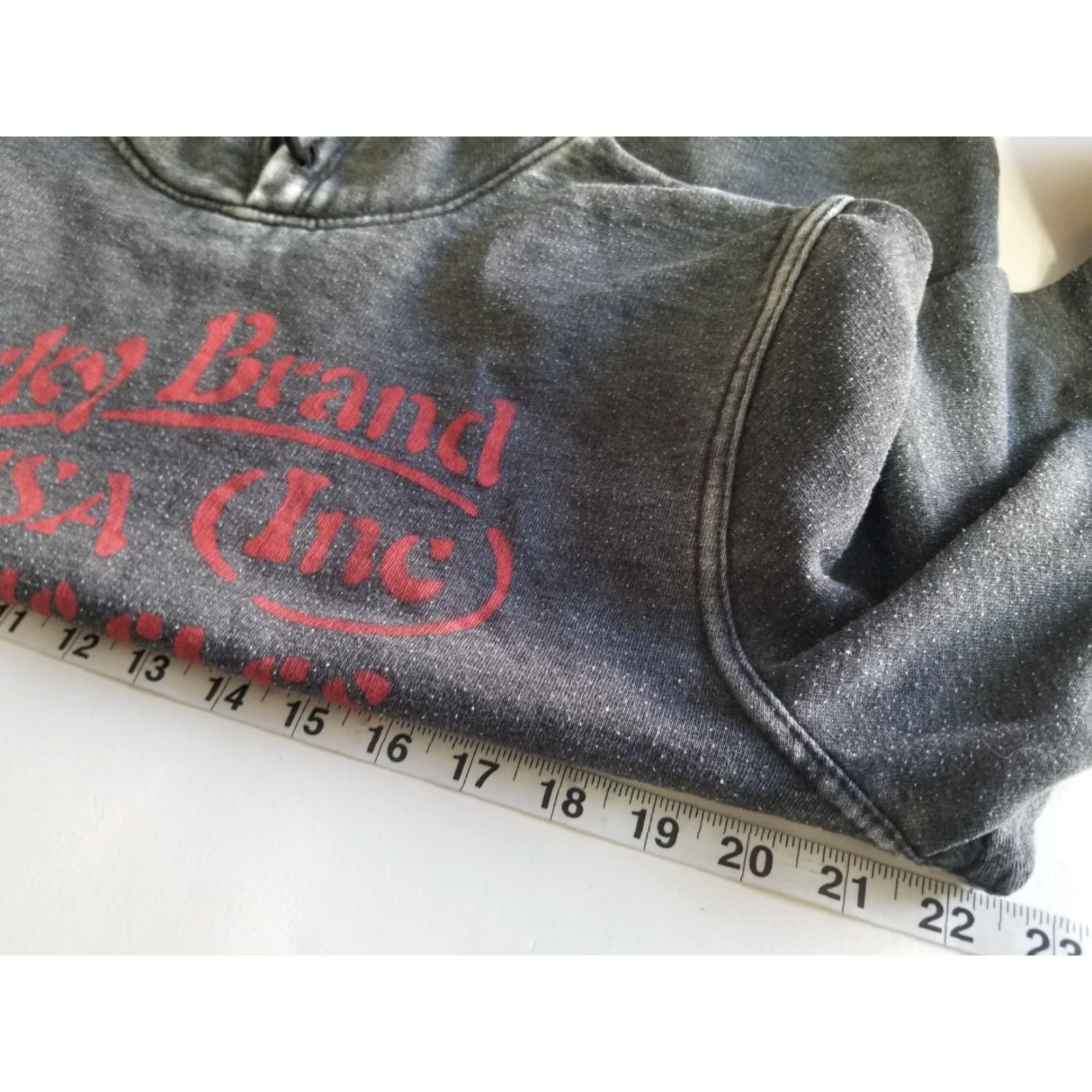 Lucky Brand Lucky Brand Hoodie Men Size L Pullover Gray Red Drawstring Los Angeles Classic All Seasons Size US L / EU 52-54 / 3 - 5 Thumbnail