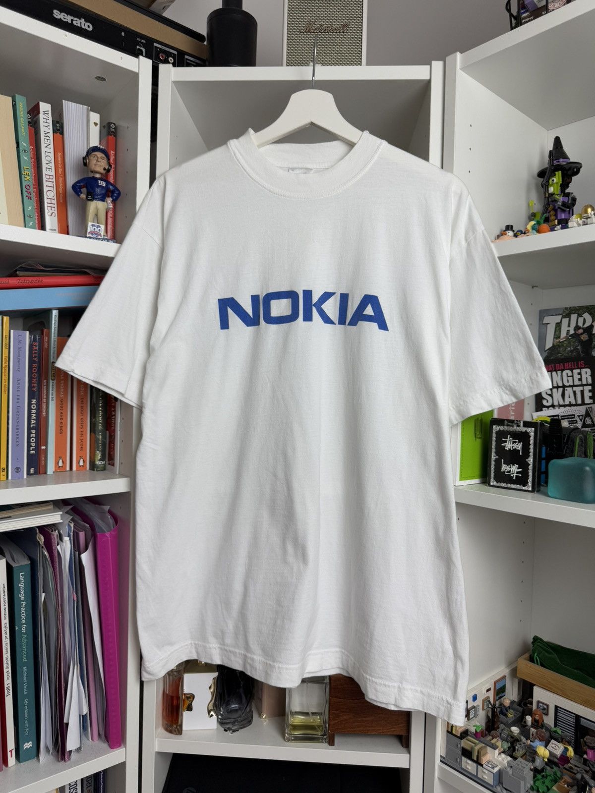 Microsoft × Vintage Vintage 90s Nokia Promo White Tee (Apple Sony Samsung) Size US XL / EU 56 / 4 - 1 Thumbnail
