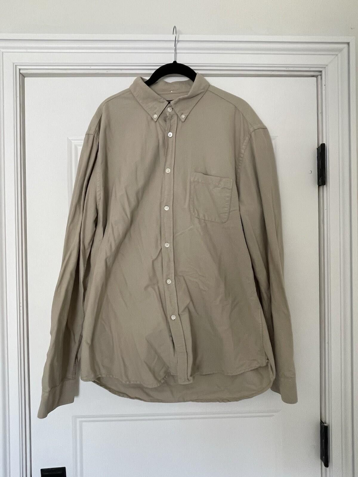Portuguese Flannel Men Oxford Shirt Beige XL