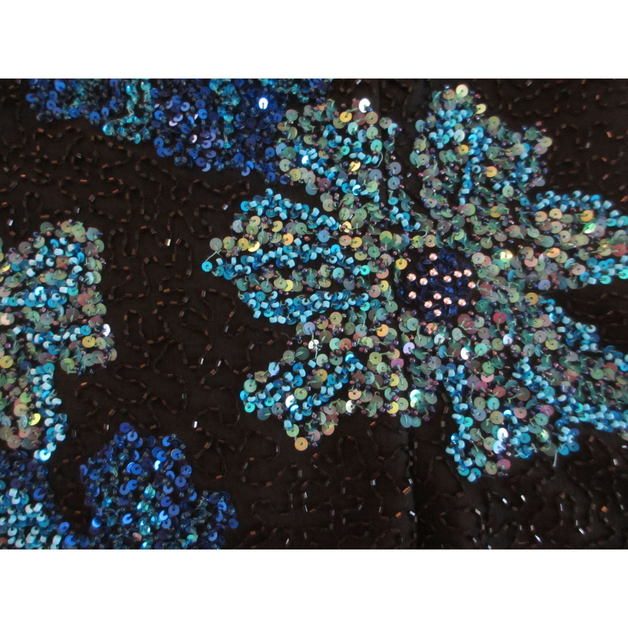 Other Laurence Kazar Paris New York Black Sleeveless Sequined Bead Size M / US 6-8 / IT 42-44 - 3 Thumbnail