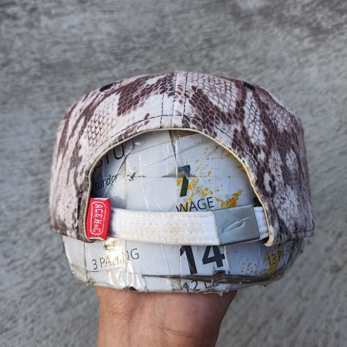Hunter × Japanese Brand × Leather Snake texture hat by Ace and h&c x nser Size ONE SIZE - 7 Thumbnail