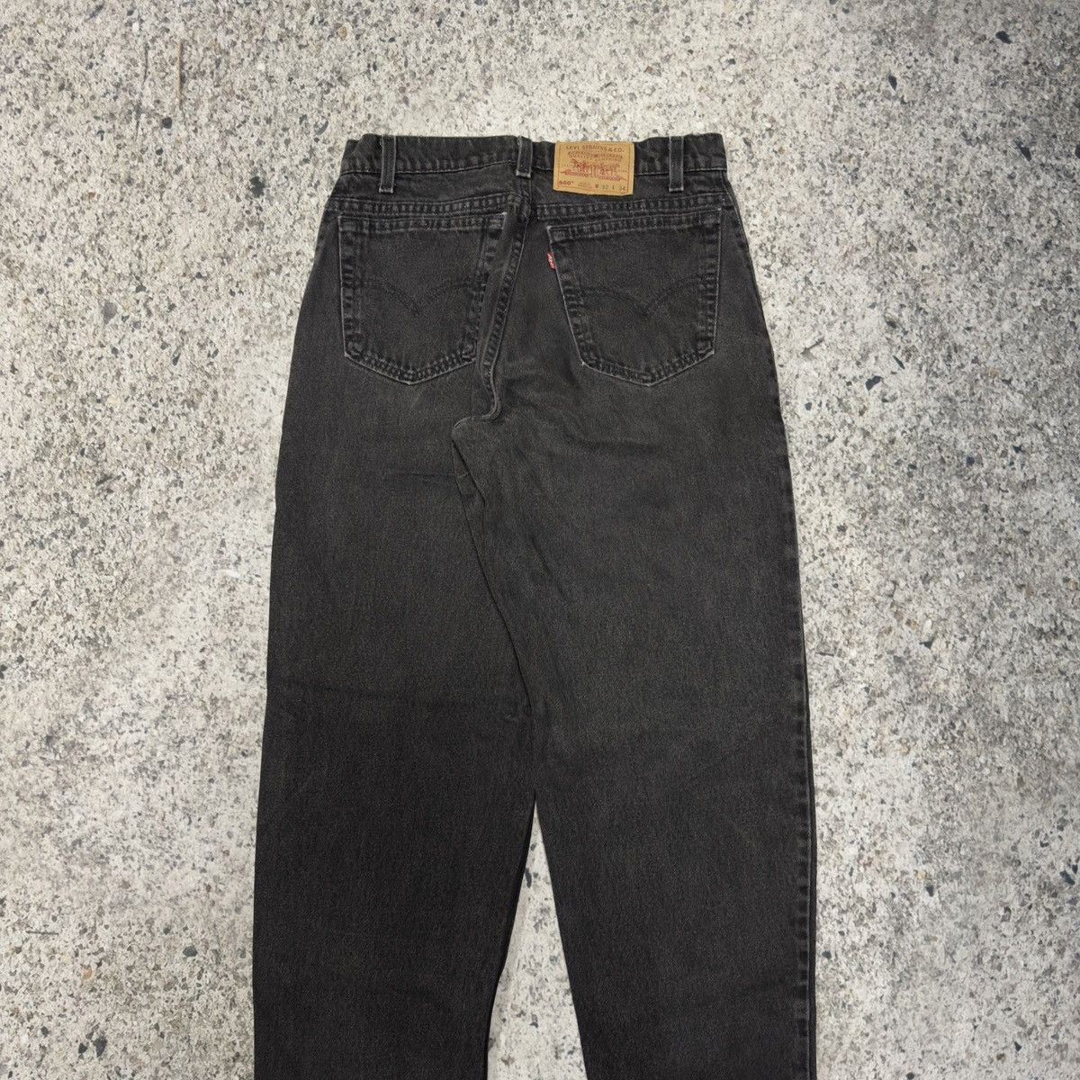 Levi's Vintage 90s Levi’s 560 Faded Black Jeans ERD Grunge Chrome Size US 31 - 9 Thumbnail