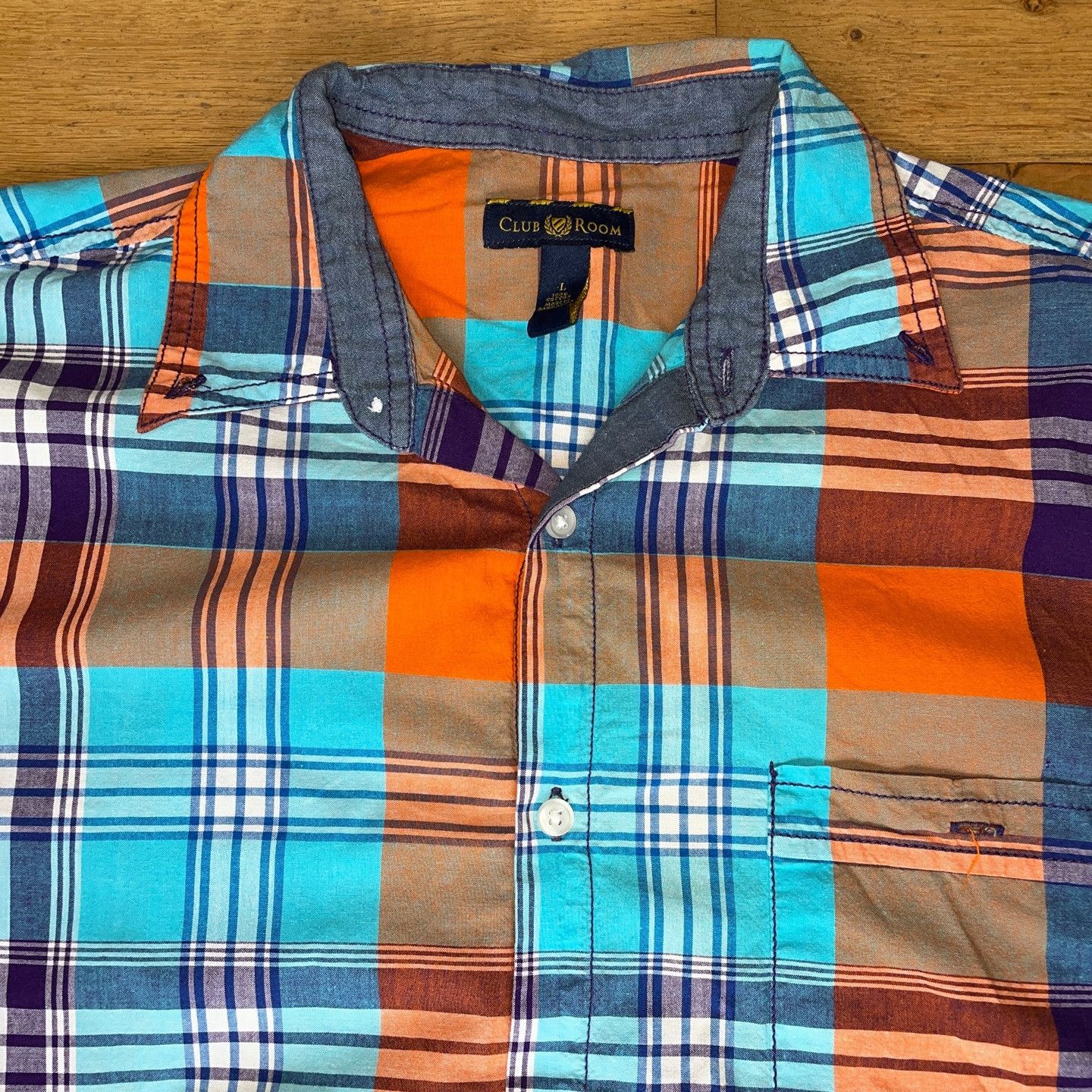 Club Room Club Room Men's Trendy Holiday Shirt Check Size L Size US M / EU 48-50 / 2 - 3 Thumbnail