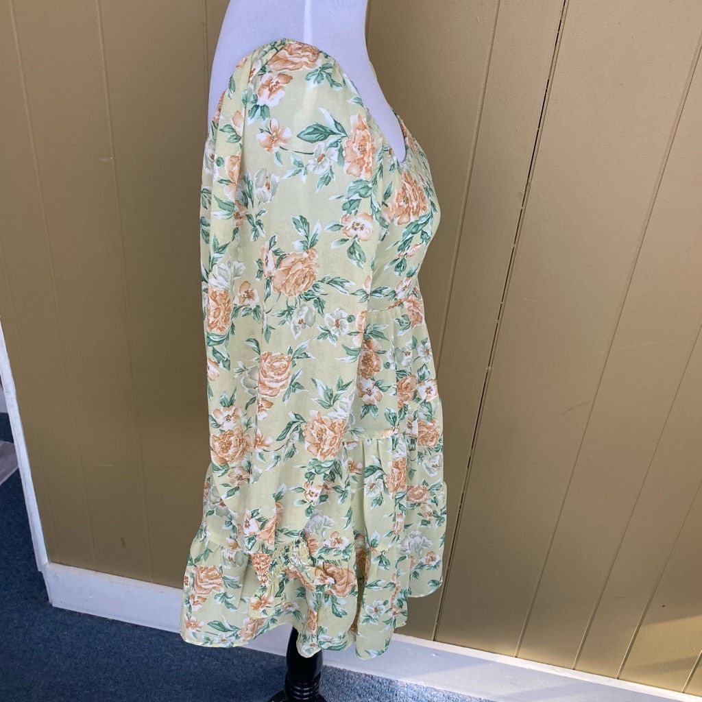 Other Lush women S square neck floral print fully lined Longsleeve Size S / US 4 / IT 40 - 6 Thumbnail