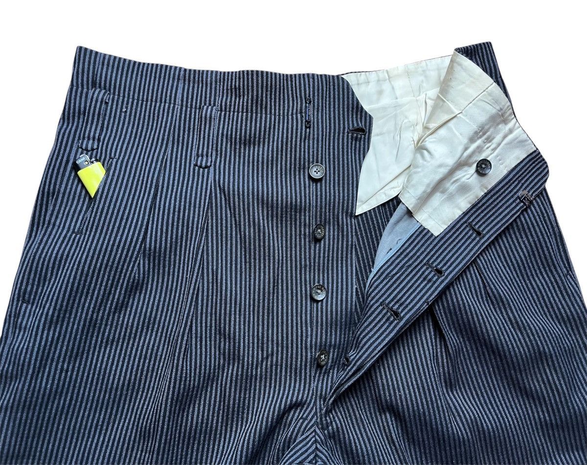 Vintage Vintage 60s wool heavyweight work striped pants Size US 34 / EU 50 - 4 Thumbnail