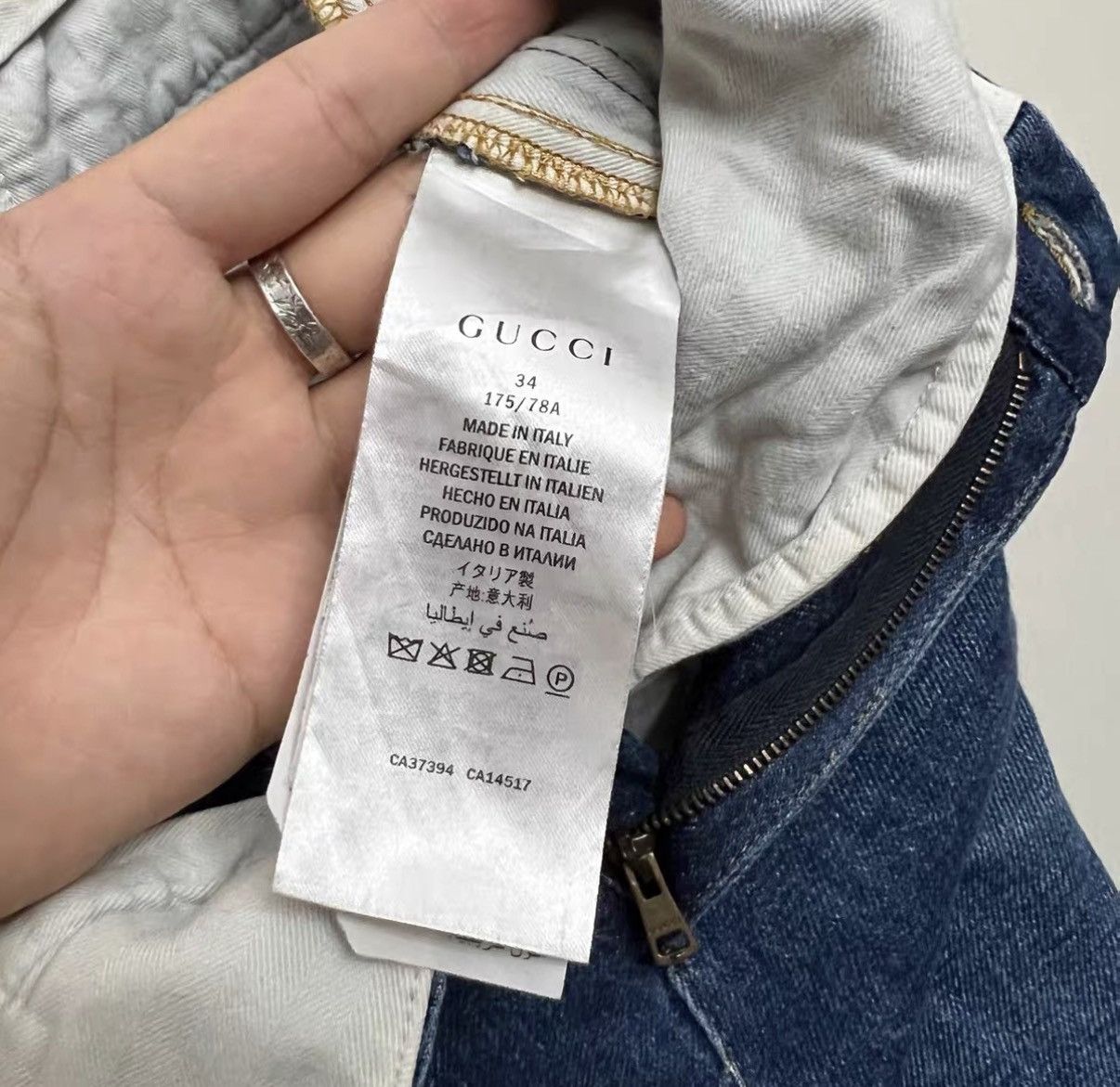 Gucci Gucci Embroidered Logo Jeans J42 Size 25" / US 0 / IT 36 - 5 Thumbnail