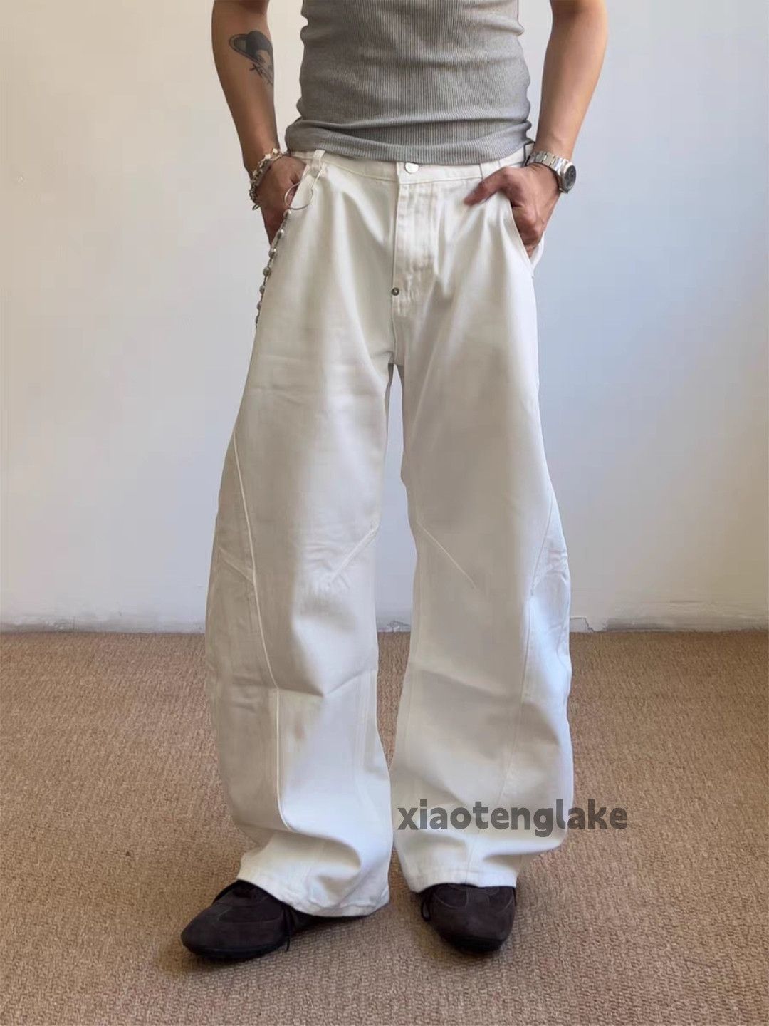 Vintage xz vintage wide Leg loose hiphop y2k flared pants Size US 32 / EU 48 - 6 Thumbnail