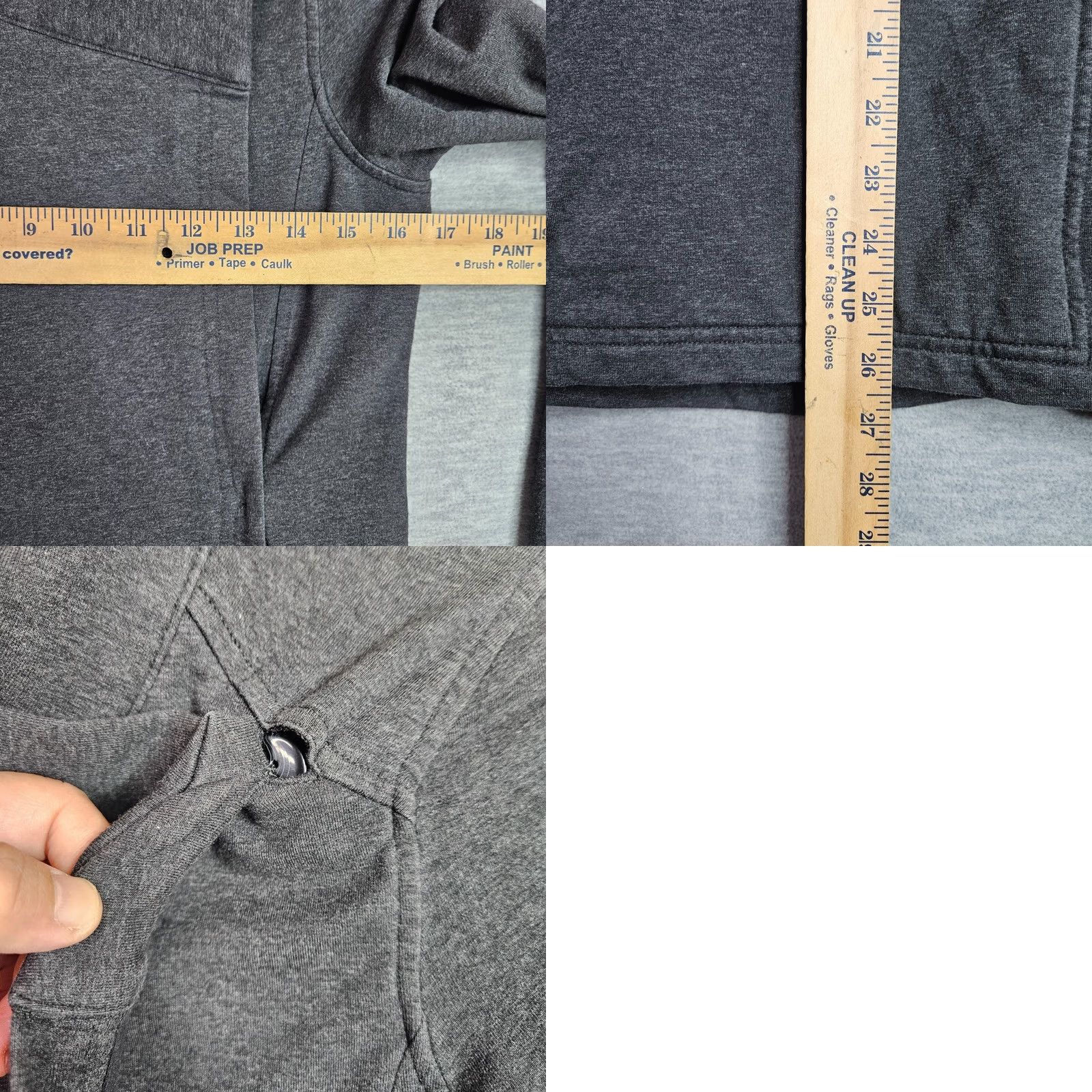 Lululemon Lululemon Women's Easy Wrap Button Jacket Dark Heather Grey Sz 4 Size S / US 4 / IT 40 - 8 Thumbnail
