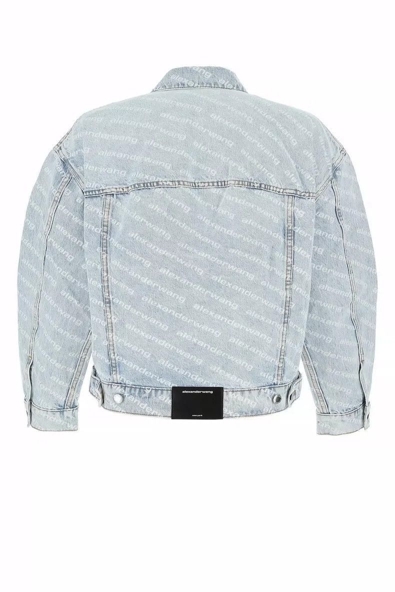 Alexander Wang Alexander Wang Classic Logo Denim Jacket- Size S / US 4 / IT 40 - 1 Thumbnail