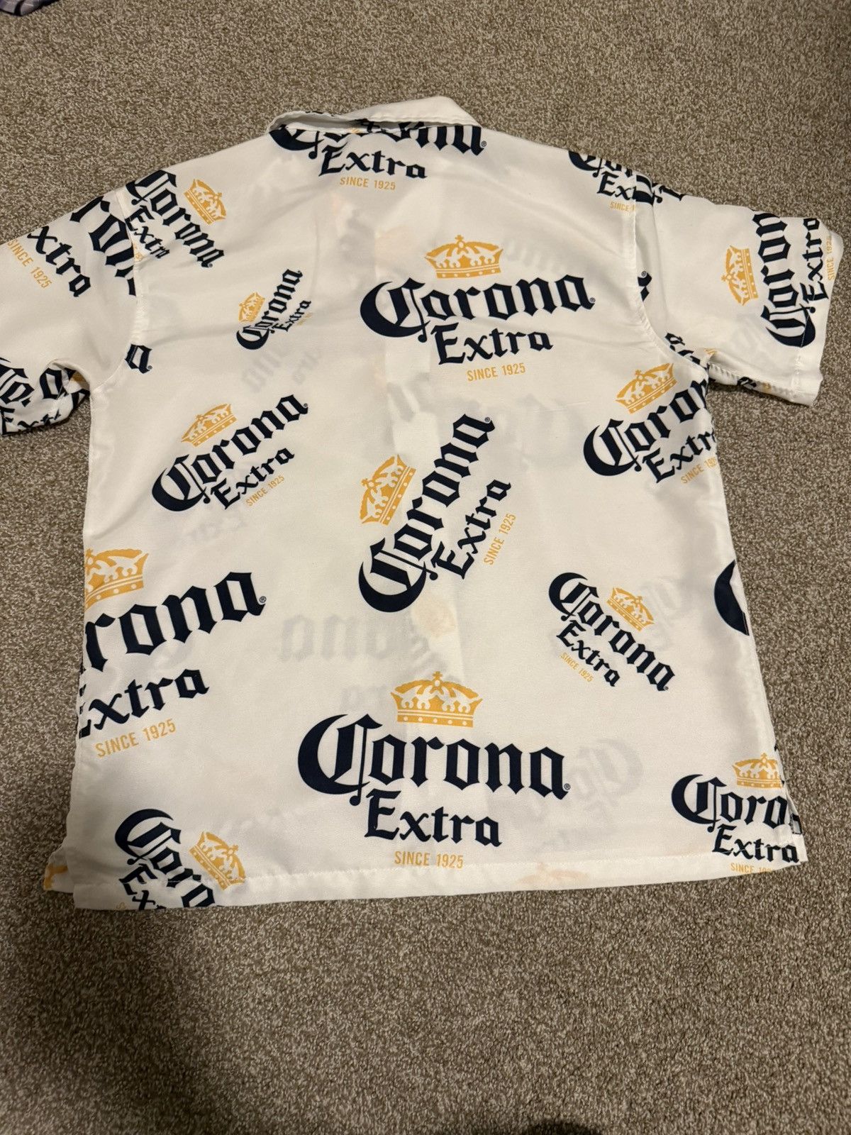 Other Corona Extra Beer Shirt Mens M Short Sleeve Button Up Size US M / EU 48-50 / 2 - 2 Thumbnail