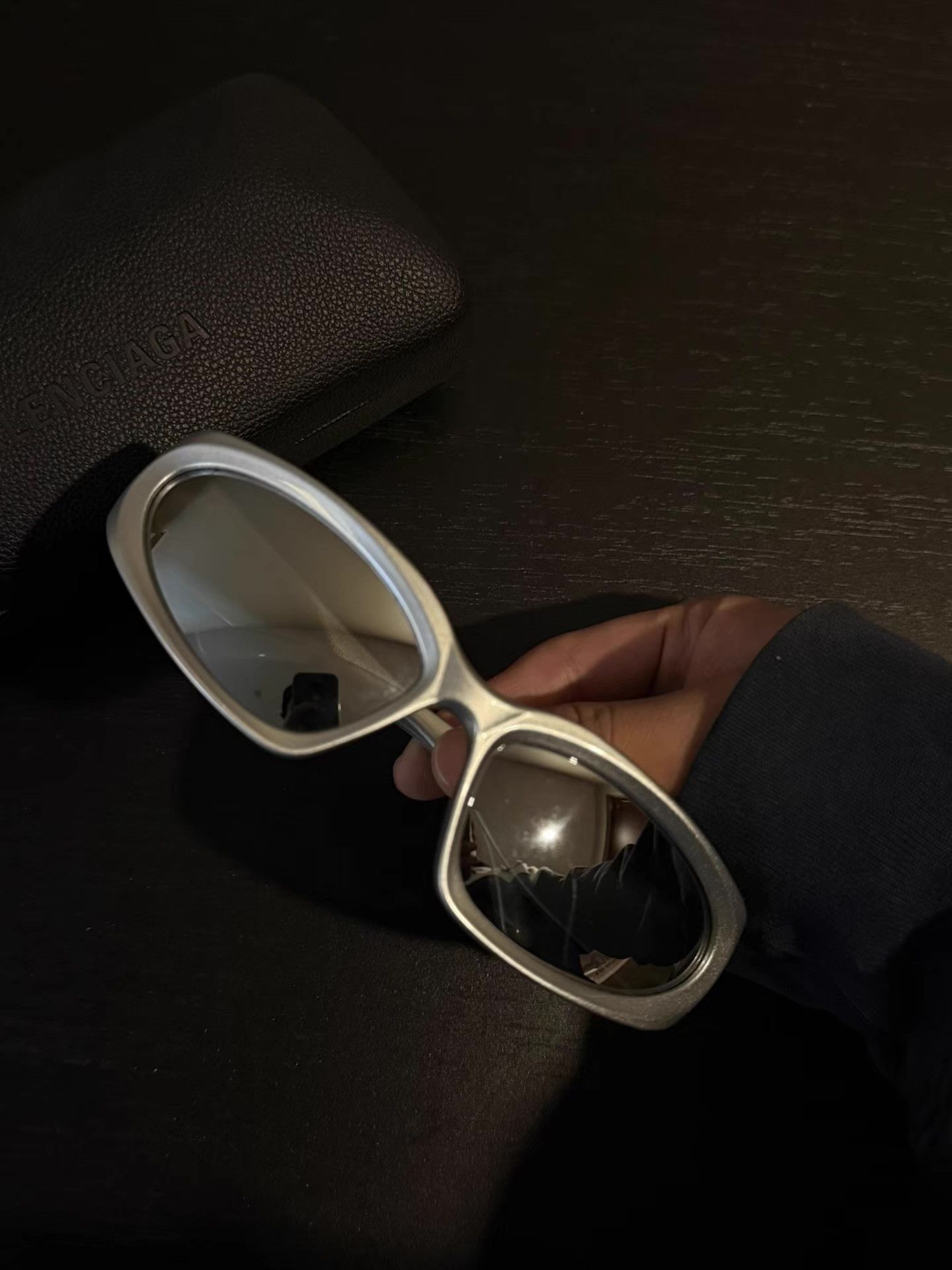 Balenciaga Balenciaga Cat Eye Sunglasses Men's, Silver Ｑ20 Size ONE SIZE - 3 Thumbnail