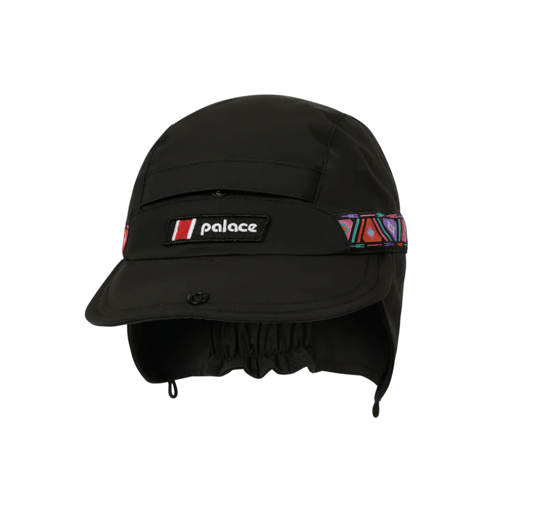 Palace L/XL Palace Berhaus Ear Warmer Mountain Cap in Black 