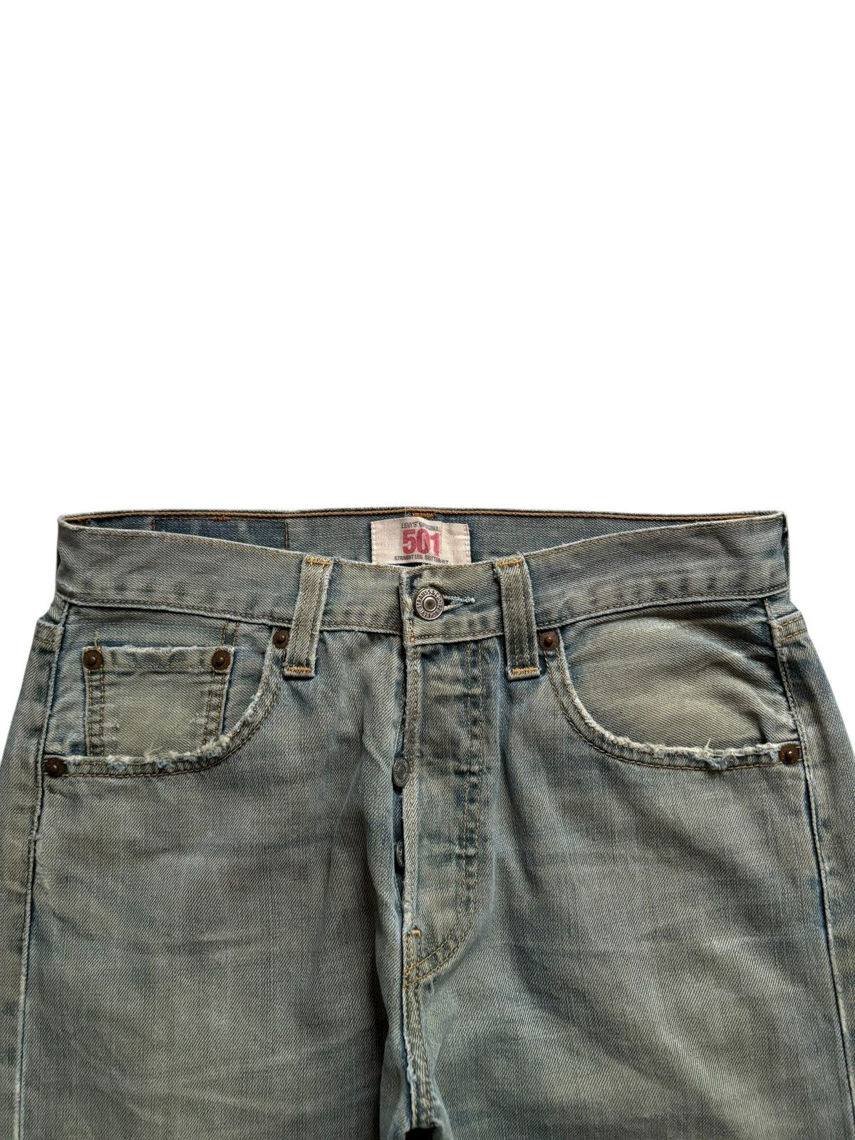 Levi's SALES🔥Vintage 90s Levis 501 Mud Wash Distressed Jeans Size US 28 / EU 44 - 4 Thumbnail