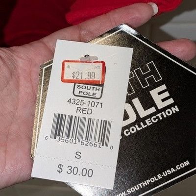 Southpole Deadstock Vintage 90s South Pole Long Sleeve T-Shirt Red Gra Size US S / EU 44-46 / 1 - 8 Thumbnail