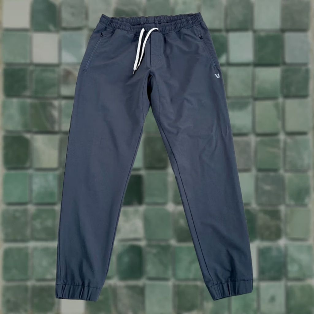 Vuori Vuori Transit Jogger Pants Gray Athletic Men Large L Slim Tapered Stretch Performance Gym & Training Joggers Size US 33 - 1 Thumbnail