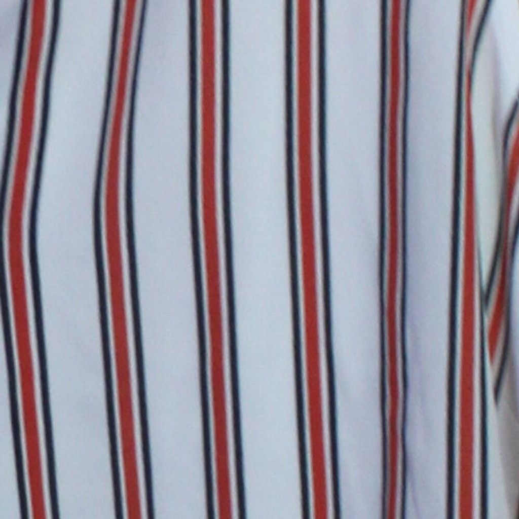 Loft LOFT Outlet White Sleeves Top with Red and Navy Stripes Size M / US 6-8 / IT 42-44 - 2 Thumbnail