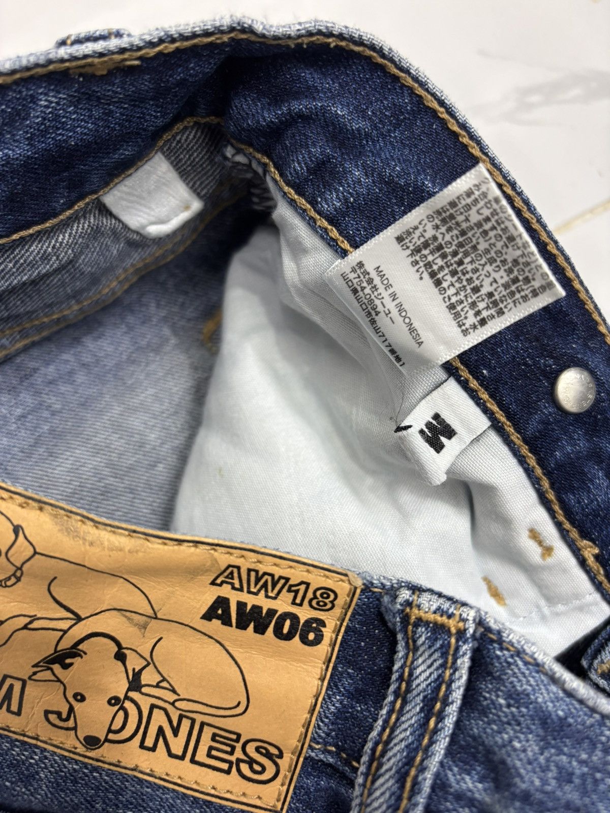 Kim Jones AW18 AW06 Patchwork Distressed Denim GU jeans