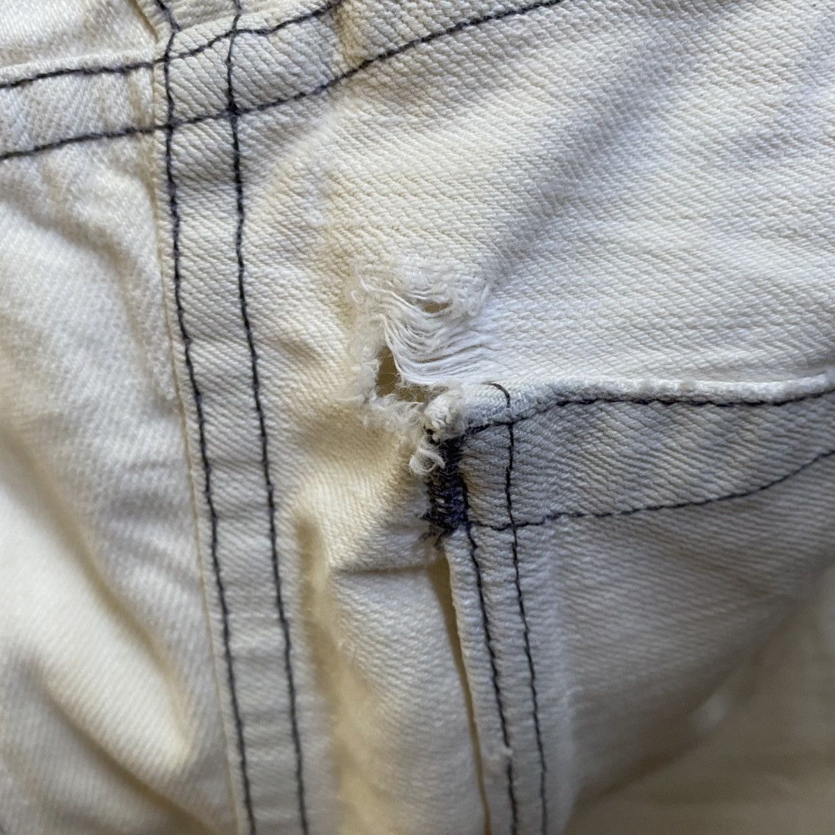RRL Ralph Lauren Vintage Double RRL Ralph Lauren White Skinny Denim Pants Size US 30 / EU 46 - 14 Thumbnail
