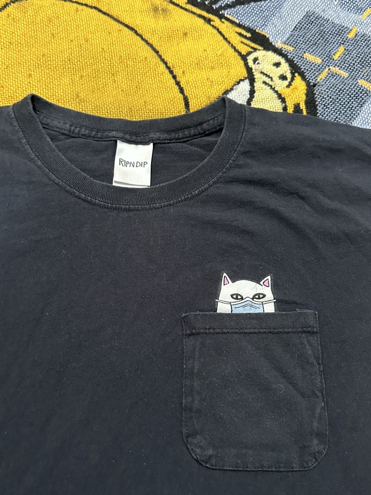 RIPNDIP Vintage Rip N Dip Black Cat T-shirt Size US XL / EU 56 / 4 - 2 Thumbnail
