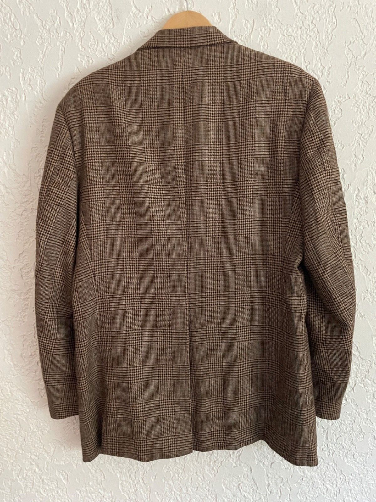 Polo Ralph Lauren 🔥 Polo Ralph Lauren® RARE 80s Glen Plaid Sport Coat Blazer Size 44L - 4 Thumbnail
