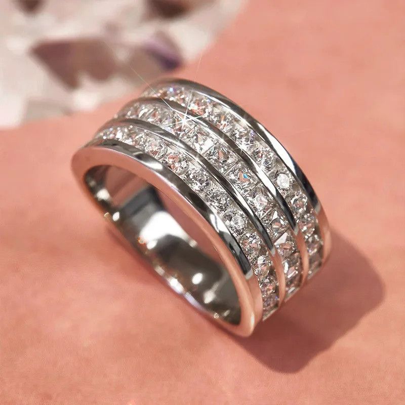 Jewelry Creative Cubic Zirconia Ring Size ONE SIZE - 1 Thumbnail