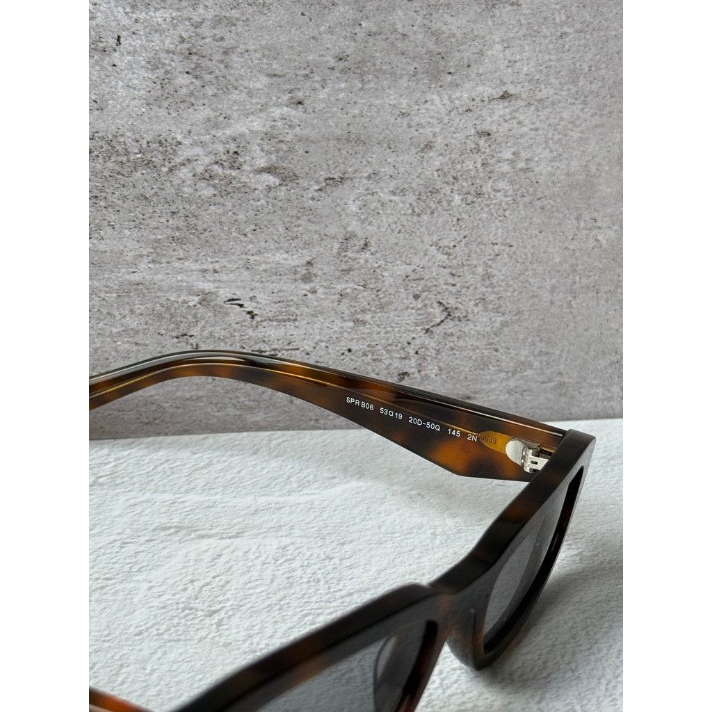 Prada NEW Prada PR B06S Sunglasses in Havana Brown Grey Size ONE SIZE - 7 Thumbnail