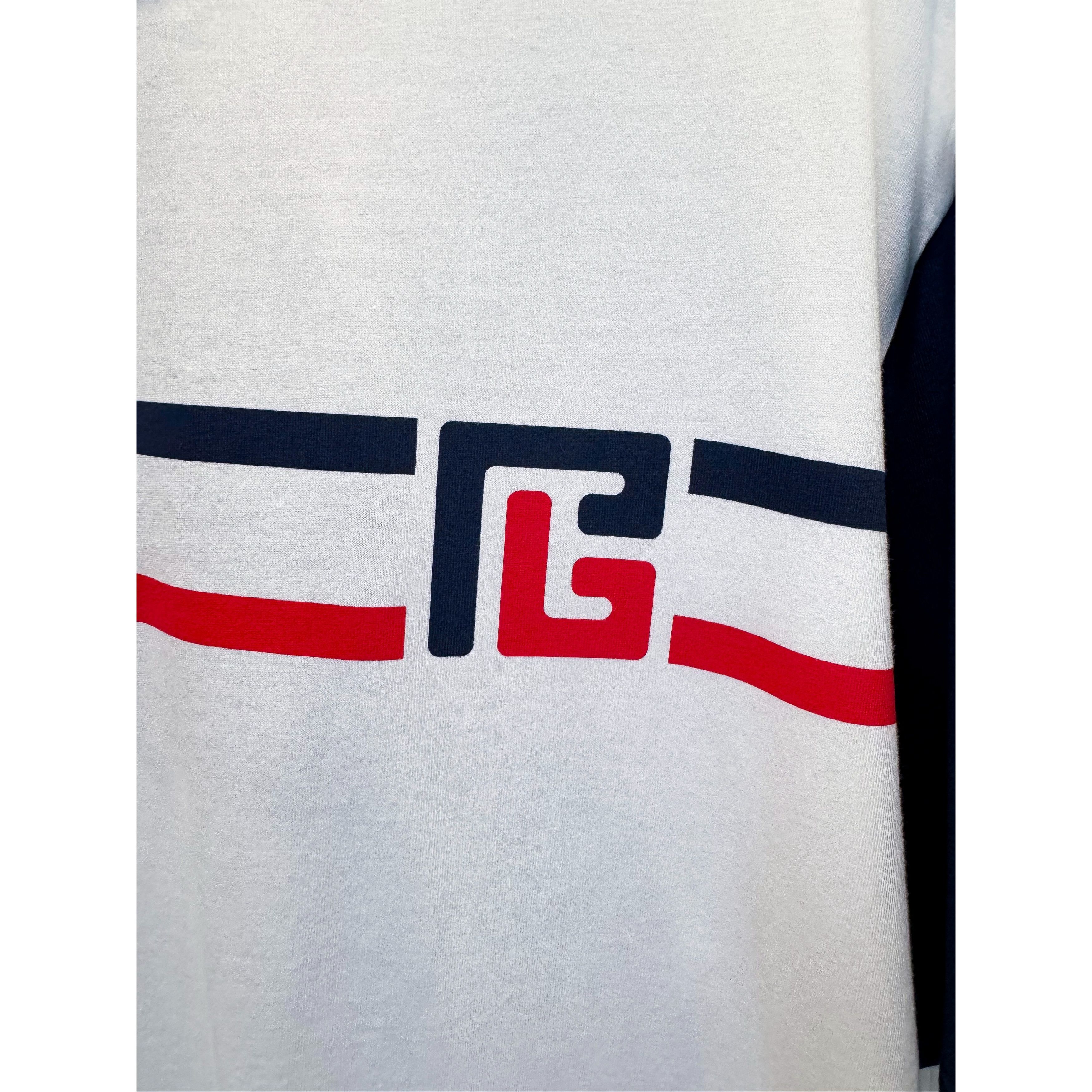 Balmain Balmain organic-cotton striped logo T-shirt Size US M / EU 48-50 / 2 - 4 Thumbnail