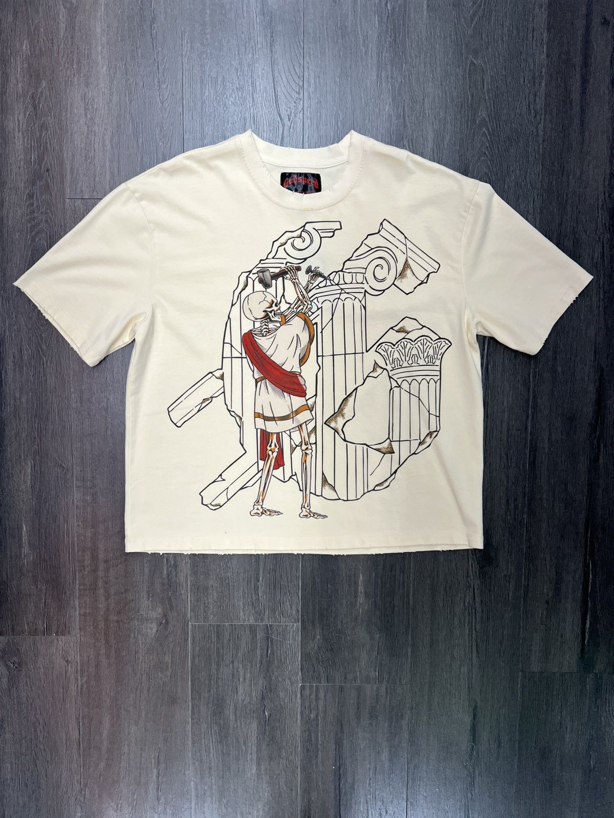 Godspeed Godspeed “etched in glory” creme t-shirt Size US S / EU 44-46 / 1 - 1 Thumbnail