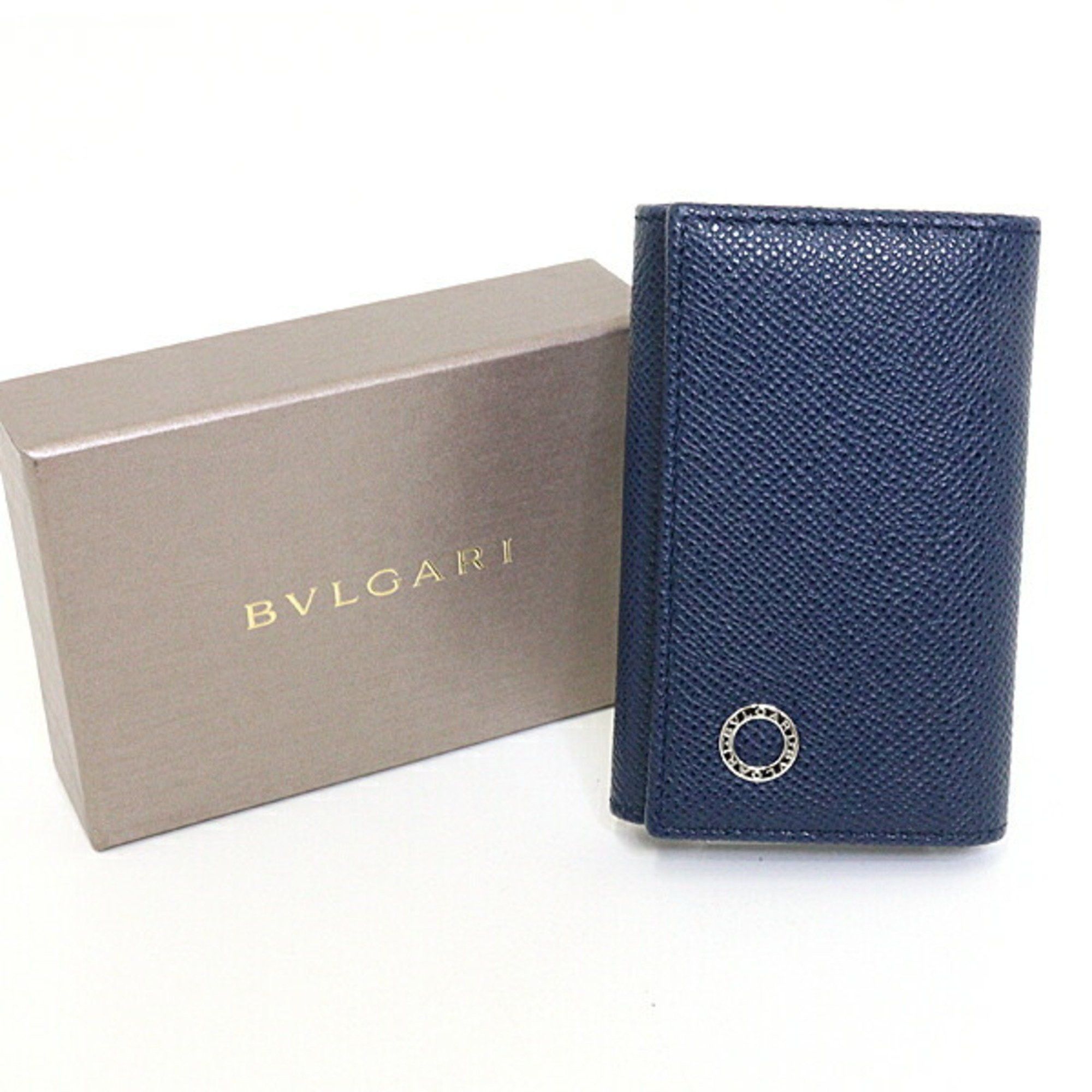 Bvlgari BVLGARI 6-ring key case, blue Size ONE SIZE - 1 Thumbnail