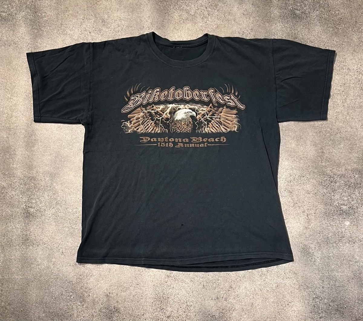 Vintage Biketoberfest 2007 Daytona beach vintage faded t shirt Size US XL / EU 56 / 4 - 1 Thumbnail