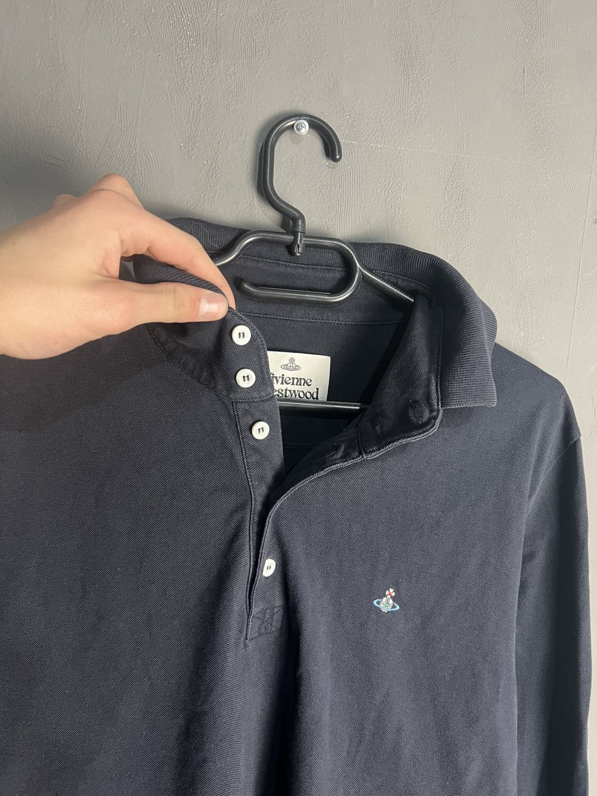 Vivienne Westwood Vivienne Westwood Long Sleeve Polo Shirt Size US L / EU 52-54 / 3 - 3 Thumbnail