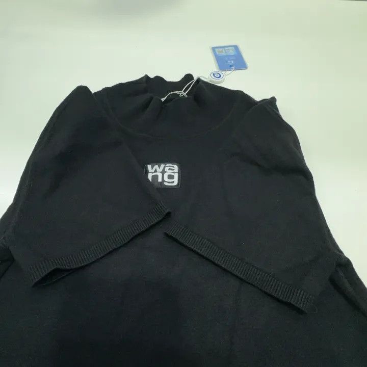 Alexander Wang Logo Knit Short Sleeve Top -