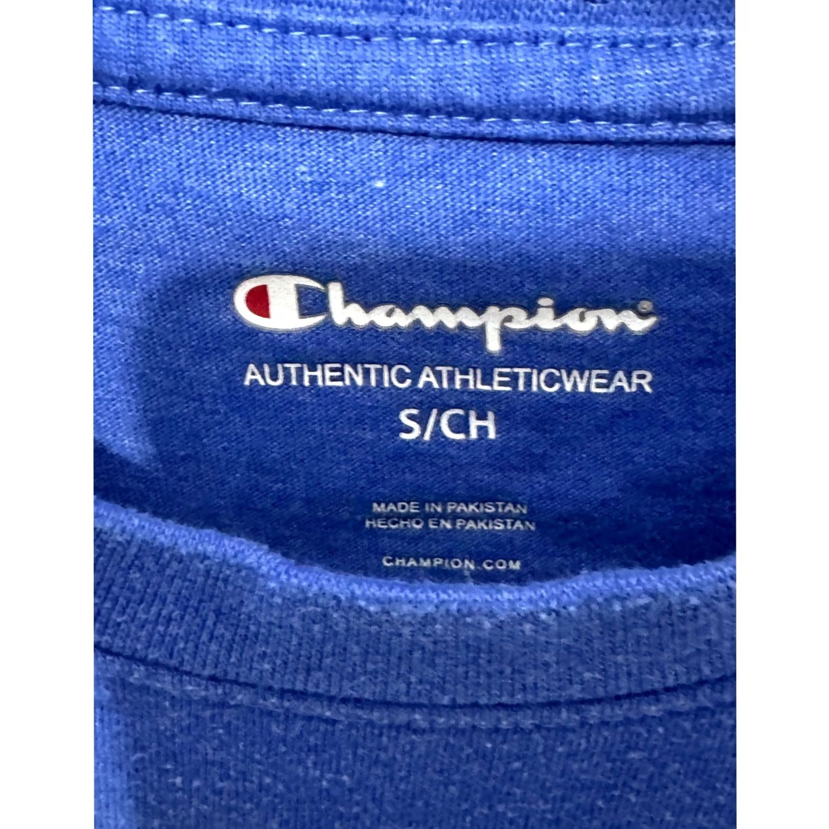 Champion Champion Men’s Blue Crew Neck Short Sleeve T Shirt Size S Size US S / EU 44-46 / 1 - 6 Thumbnail
