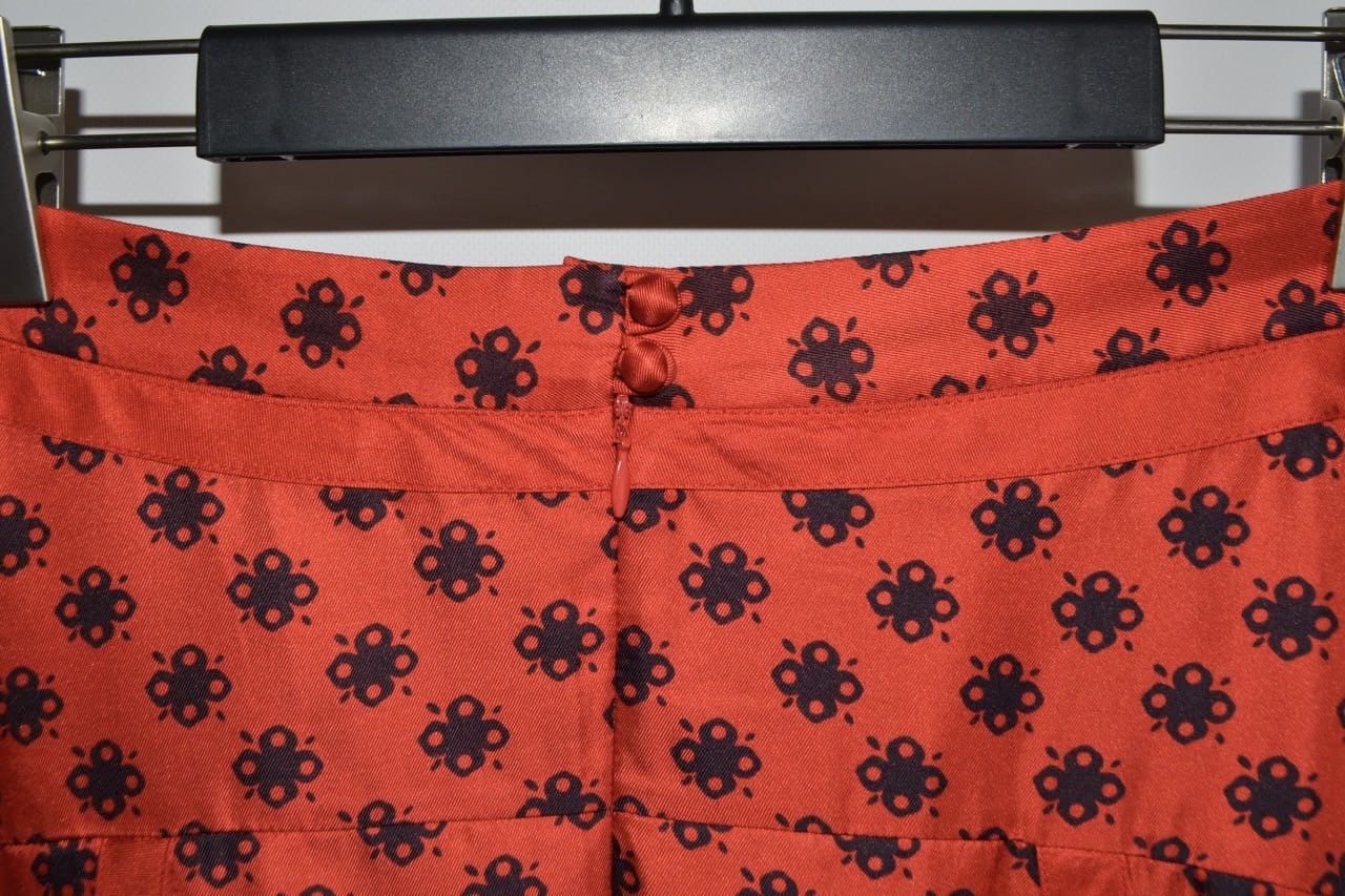 Marc Jacobs × Vintage Marc Jacobs Skirt 100% Silk Red Size 4 Size 25" / US 0 / IT 36 - 5 Thumbnail
