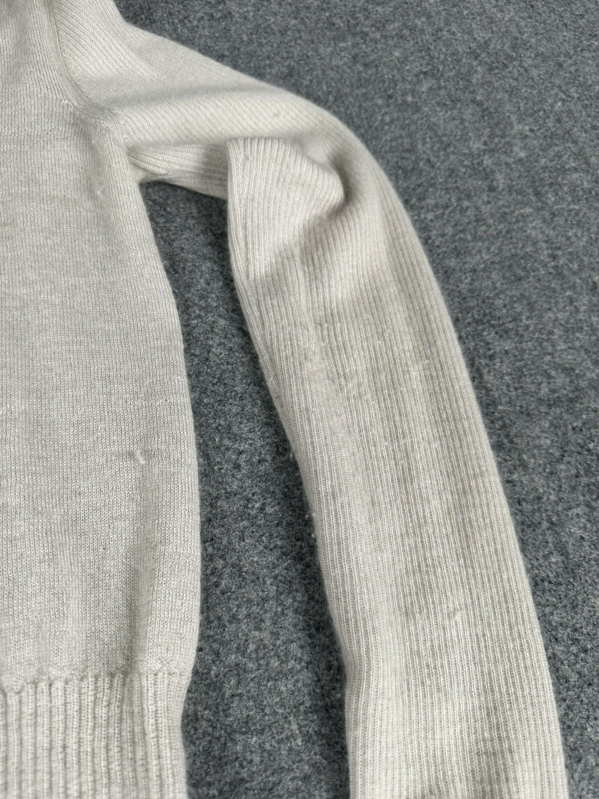 Rick Owens Rick Owens - “Creatch” S/S08 Pearl Cashmere Ribbed Cardigan Size US XS / EU 42 / 0 - 12 Thumbnail