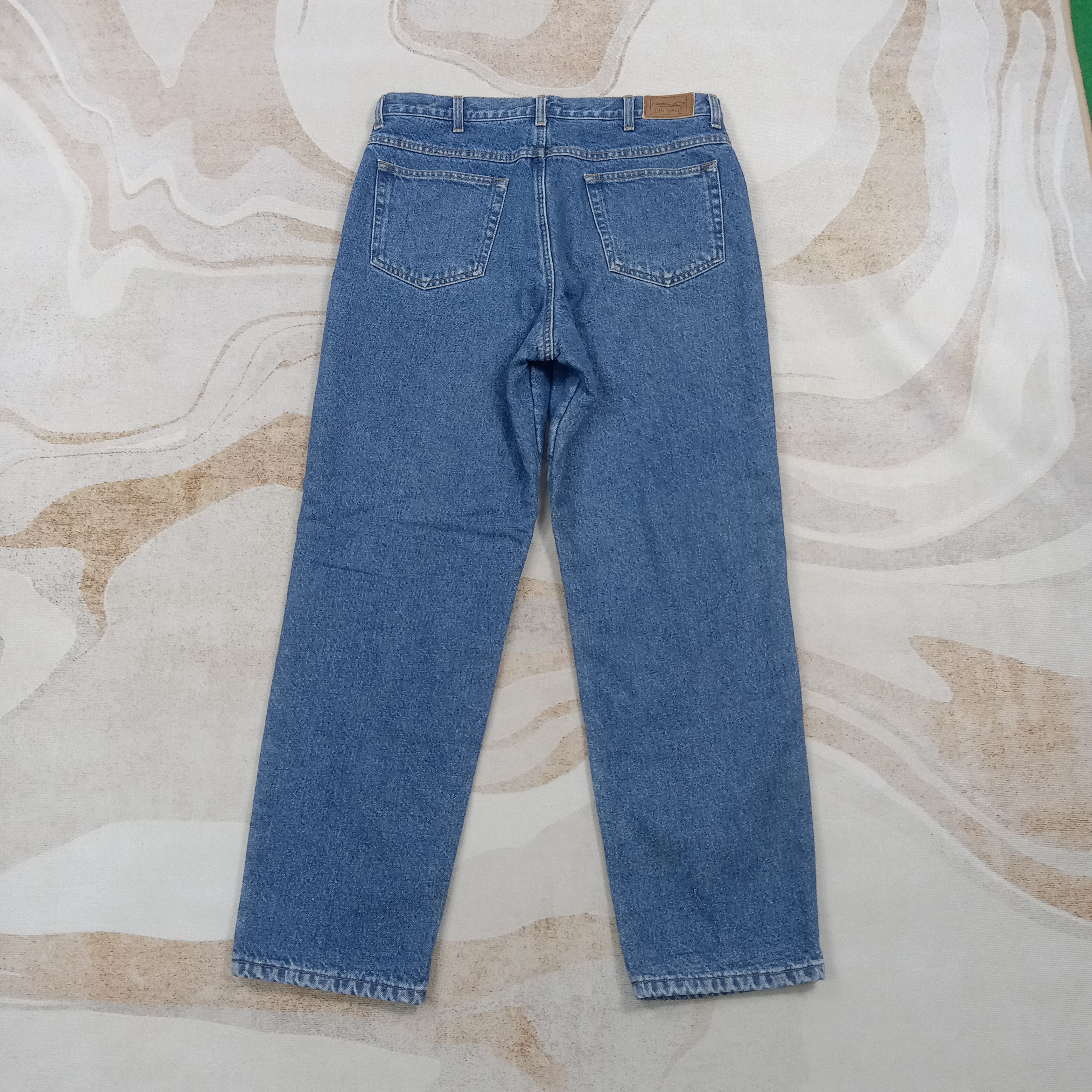 L.L. Bean L.L. Bean American Inner Fleece Denim Jeans C280N1 Size US 33 - 5 Thumbnail