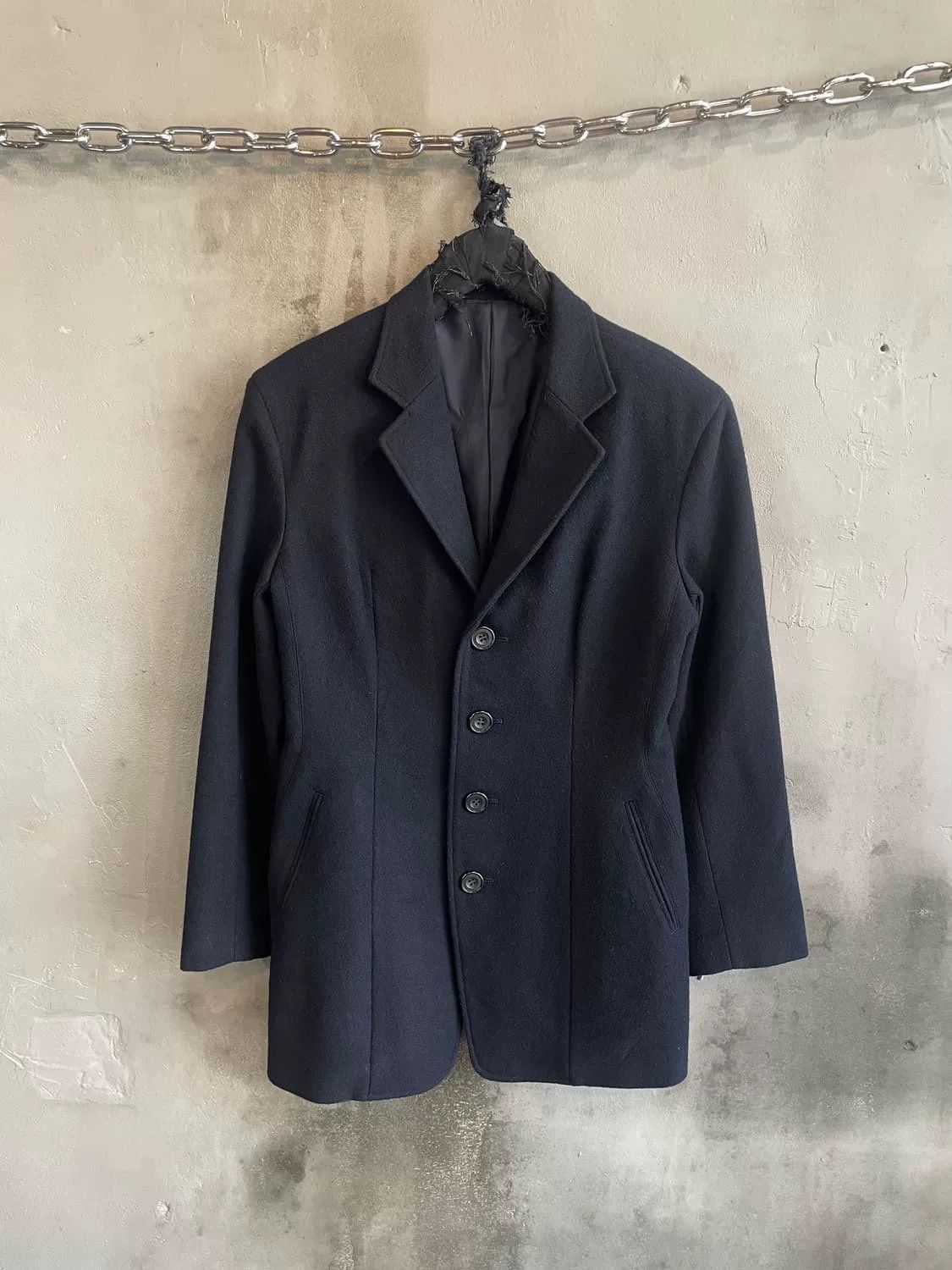 Yohji Yamamoto Yohji Yamamoto Vintage Wool Coat Size US XS / EU 42 / 0 - 1 Thumbnail